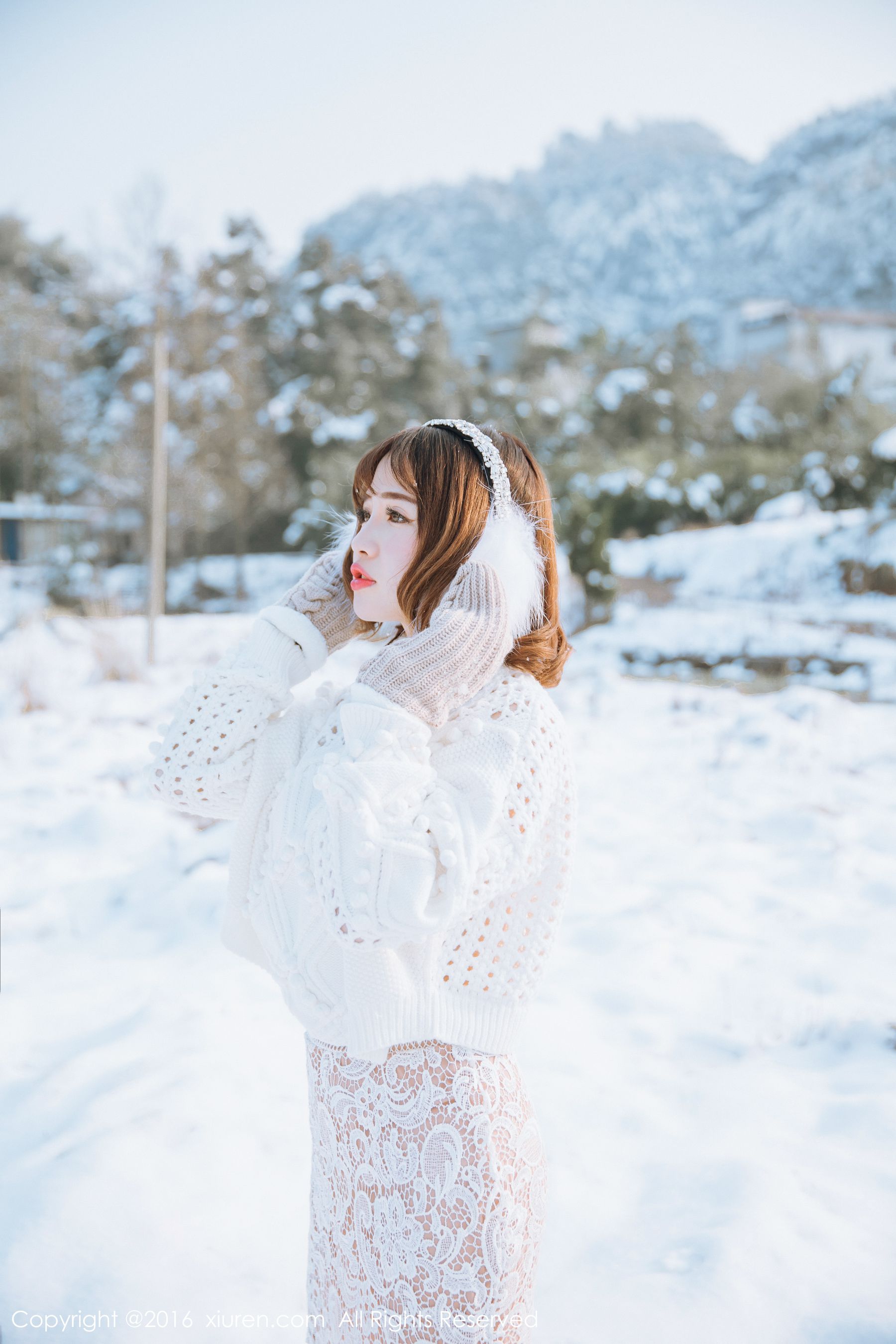 徐cake《新春雪景套图》 [秀人网XiuRen] No.484（35P）-爱变色