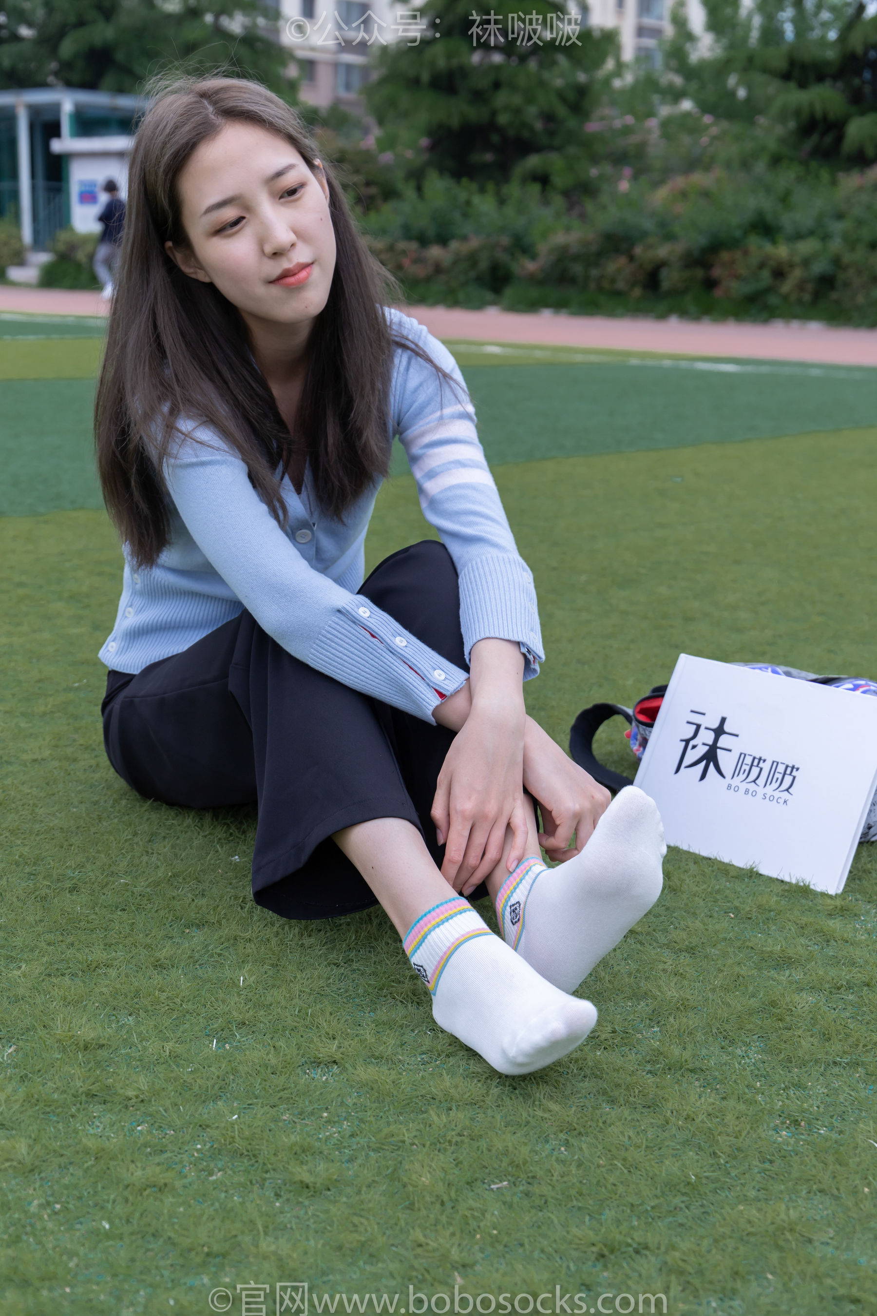 BoBoSocks袜啵啵 No.021 泡芙-板鞋、白棉袜、裸足（130P）