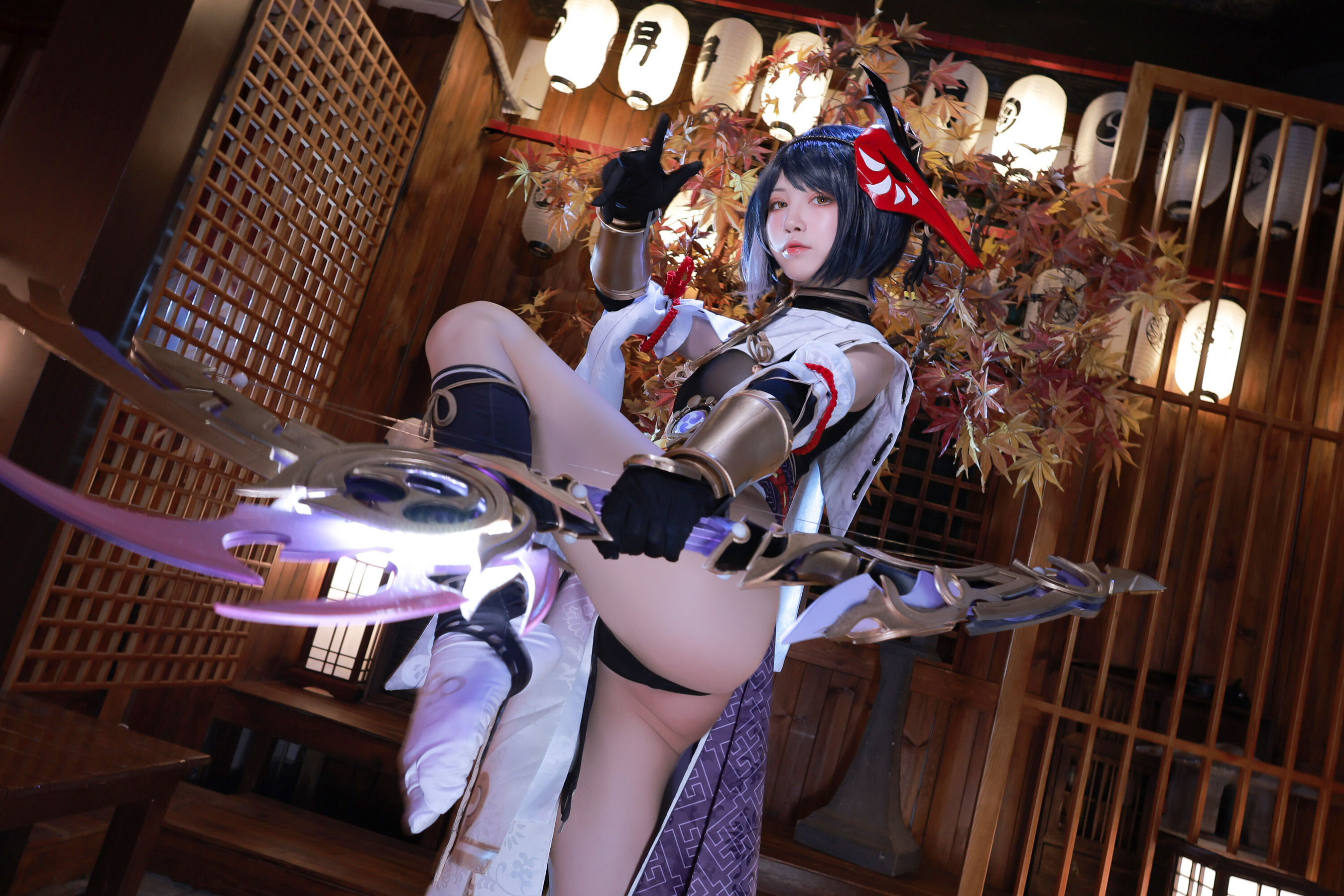 [福利COS] 动漫博主水淼aqua - 九条裟羅（41P）