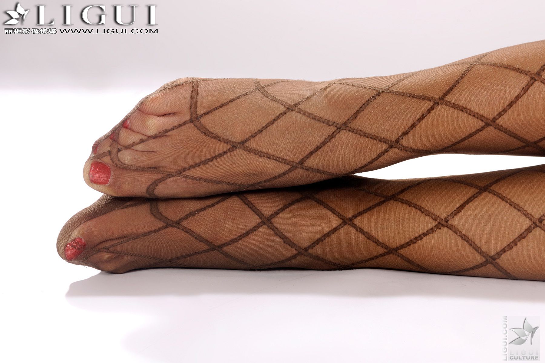 Model 田甜《网丝的诱惑》 [丽柜LiGui] 美腿玉足写真图片（62P）