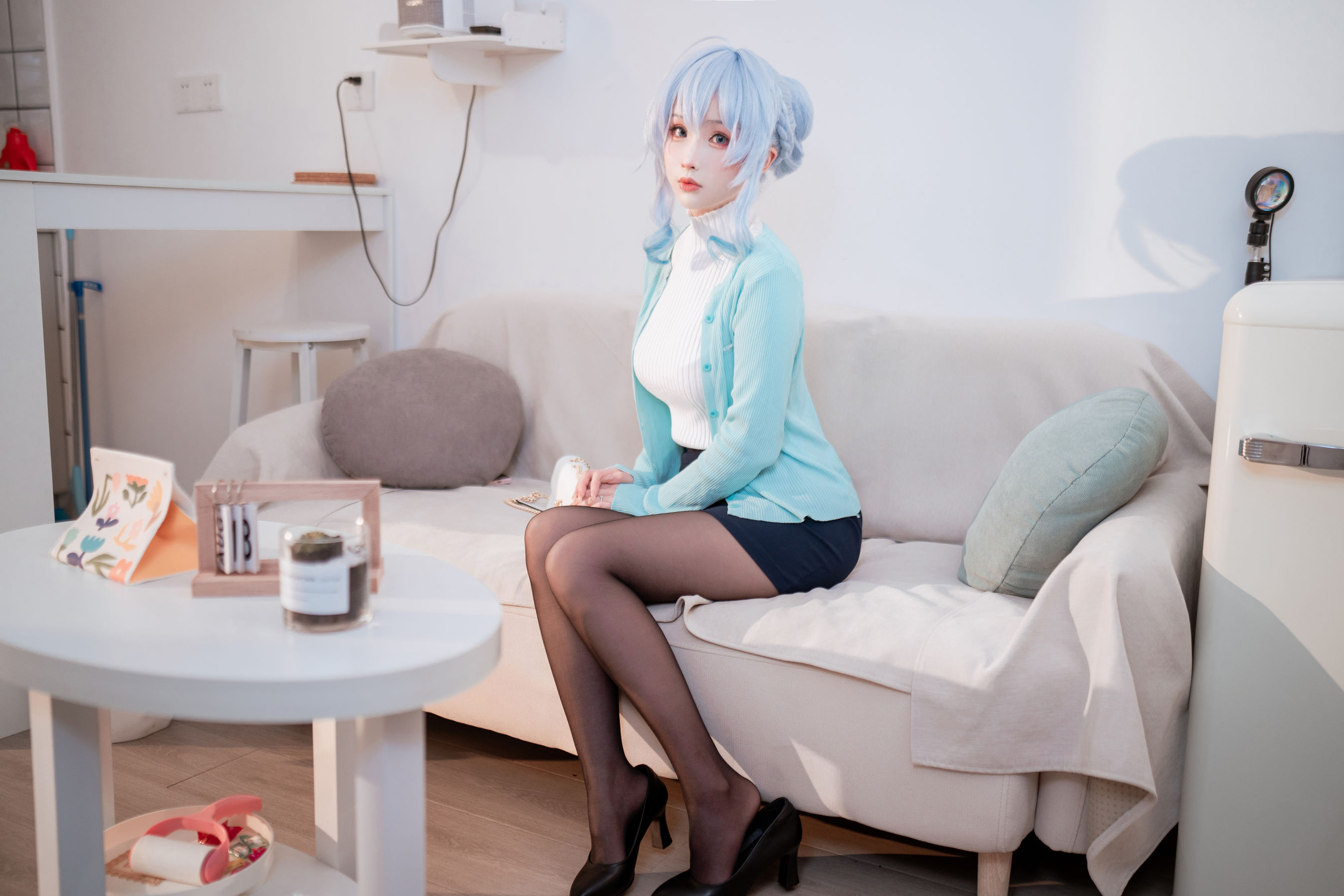 [福利COS] COS福利rioko凉凉子(肉扣热热子) - 雪女（79P）-爱变色