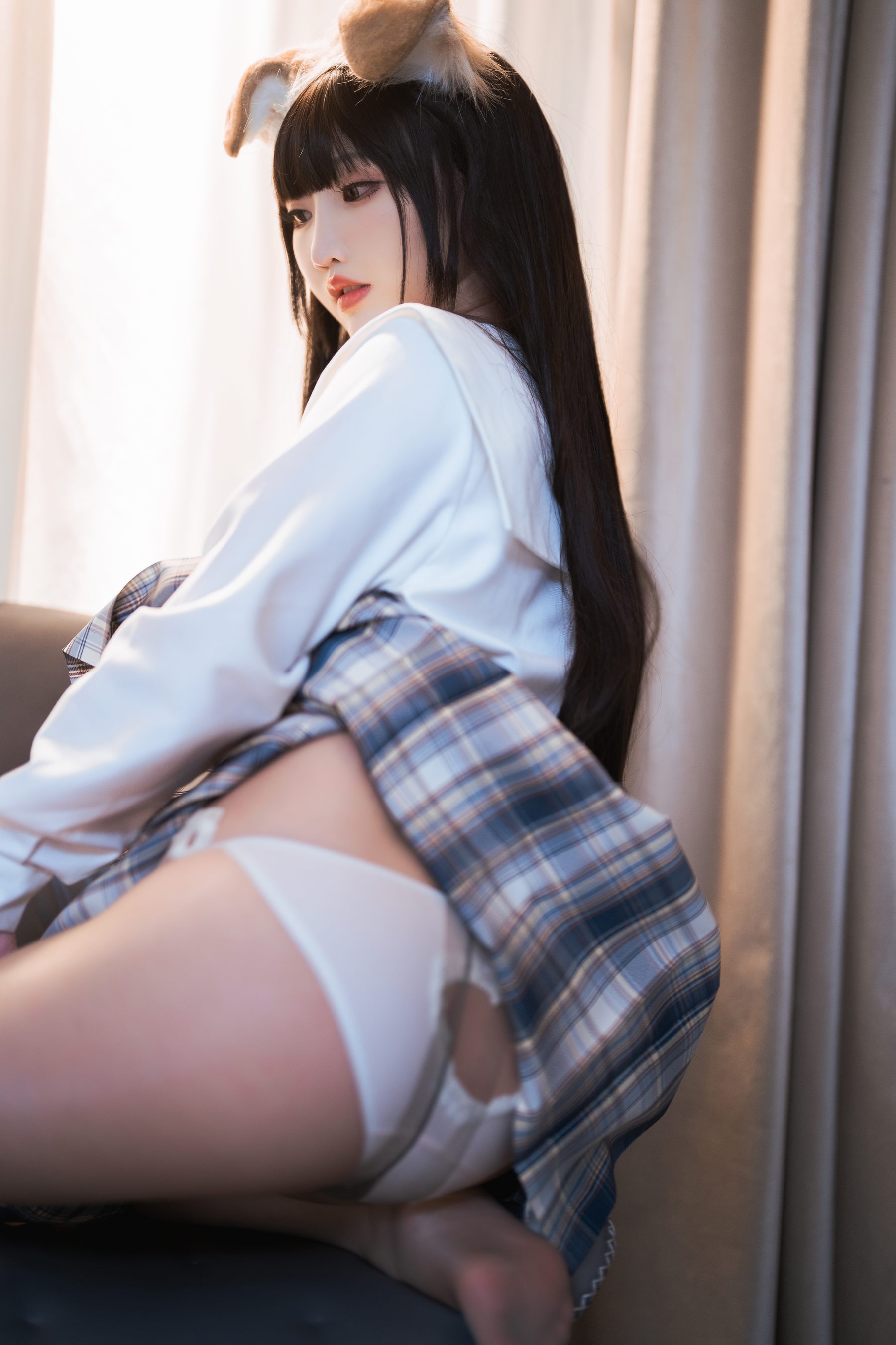 可爱人气Coser面饼仙儿 - 狗妹JK（24P）