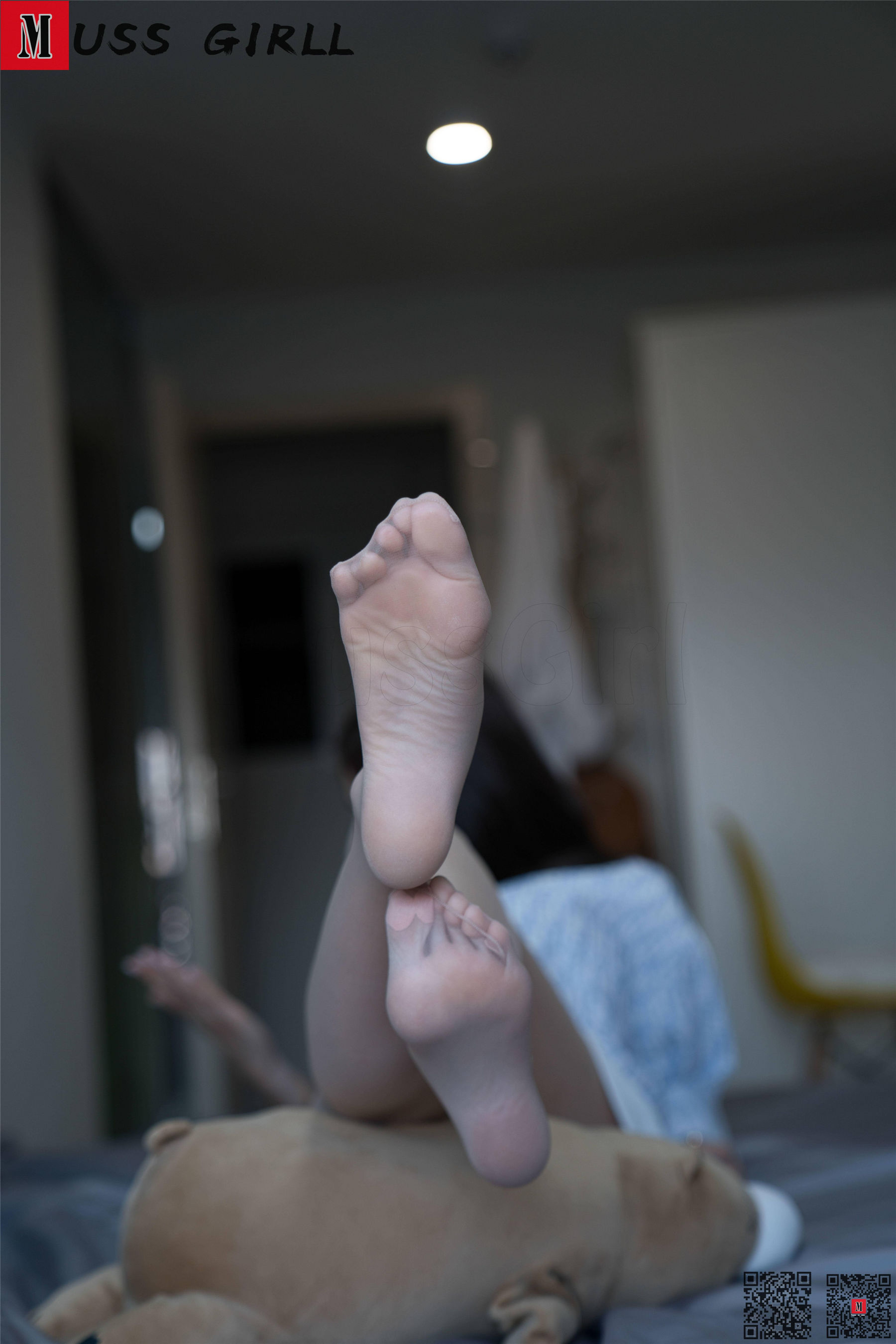 [慕丝女郎MussGirl] No.130 小白裙灰丝（110P）