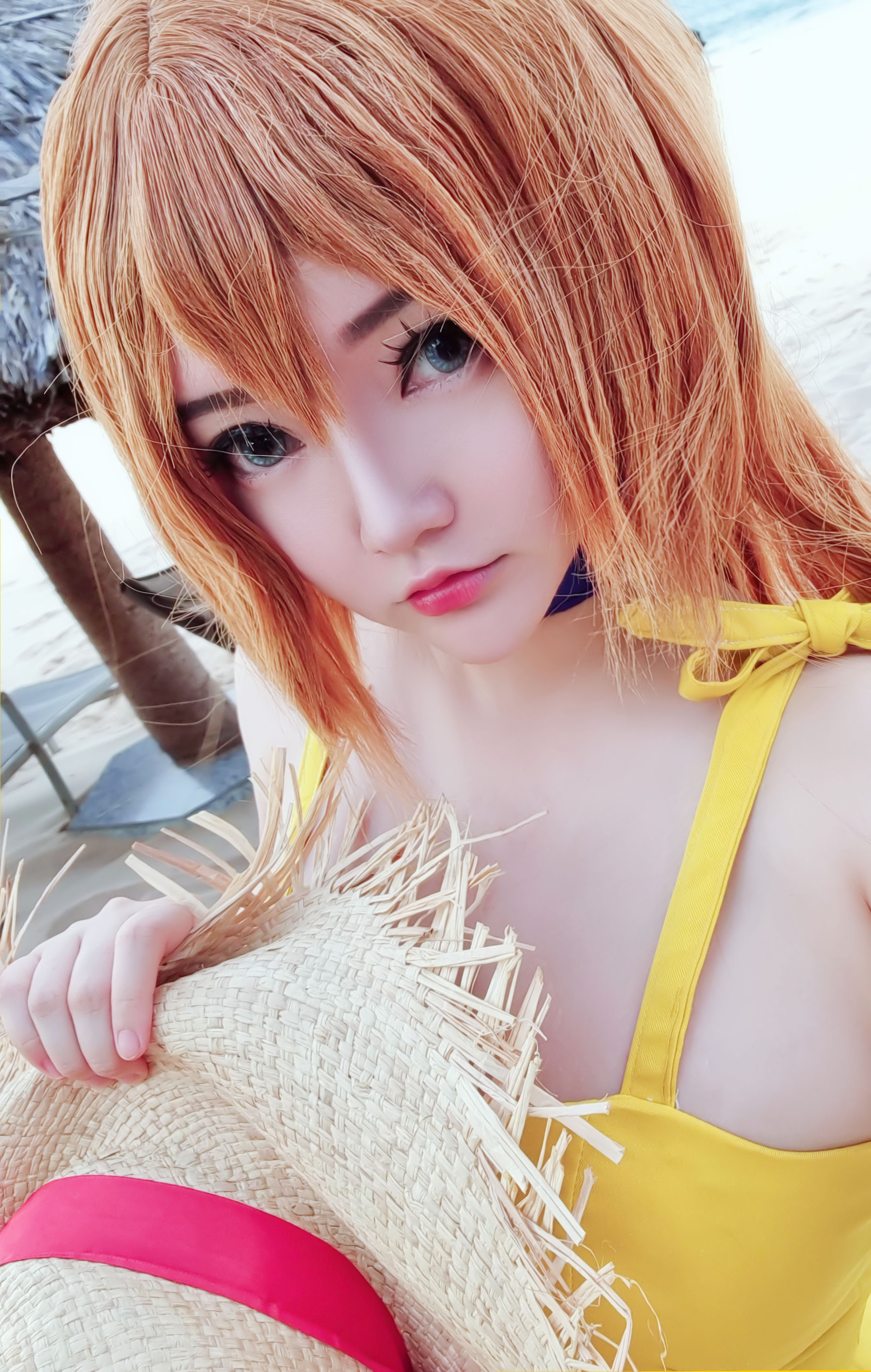 Coser小姐姐Potato Godzilla - Asuka Yellow Dress（27P）