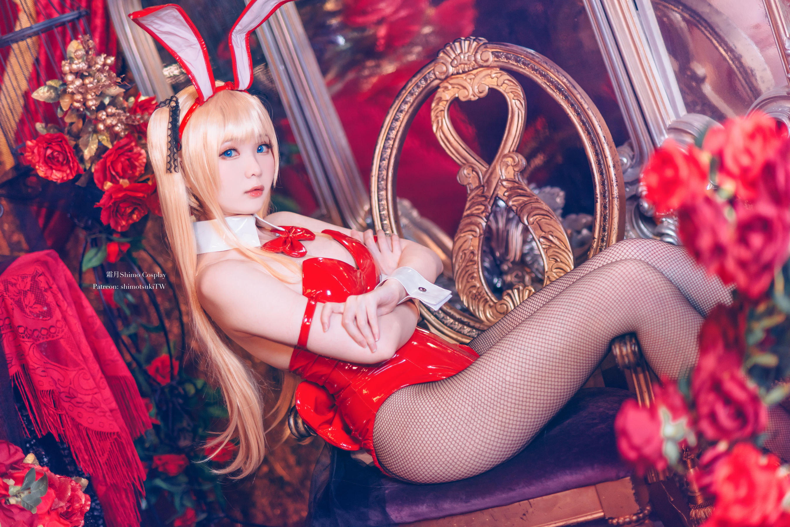 [福利COS] 微博妹纸霜月shimo - 英梨梨 兔女郎（12P）