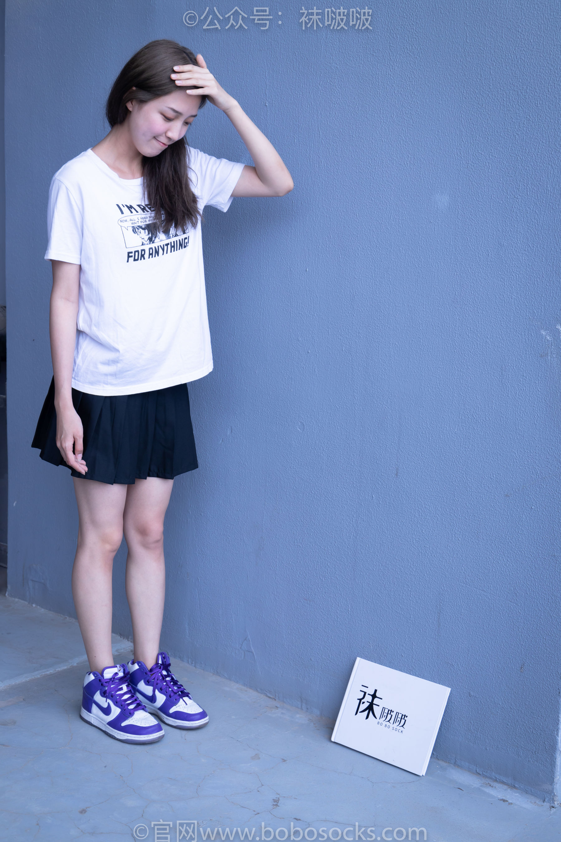 BoBoSocks袜啵啵 积分限定作品002 泡芙- AJ、白色棉质船袜、裸足（135P）