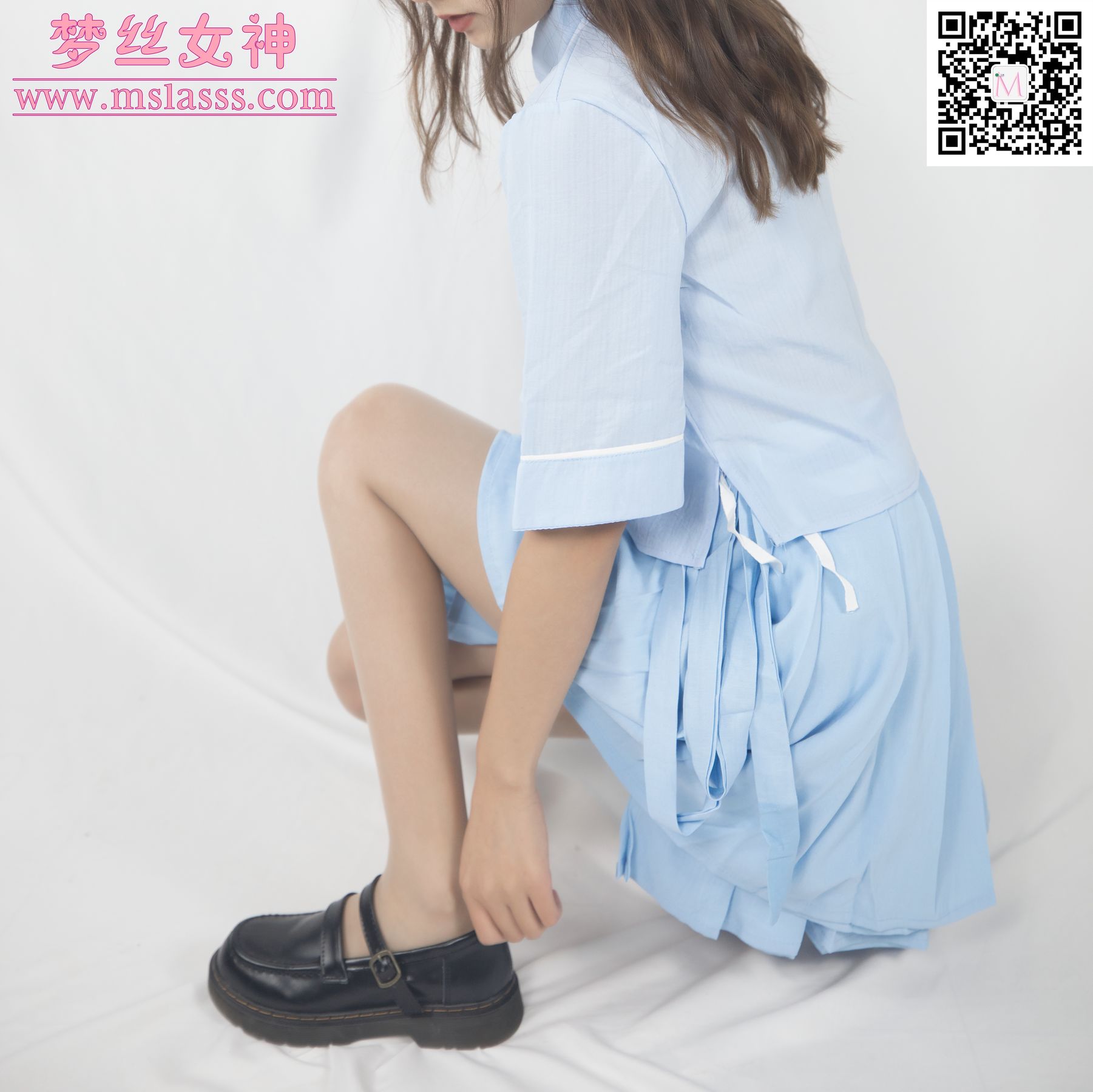[梦丝女神MSLASS]  玥玥 蓝色古装仙女颜值（73P）
