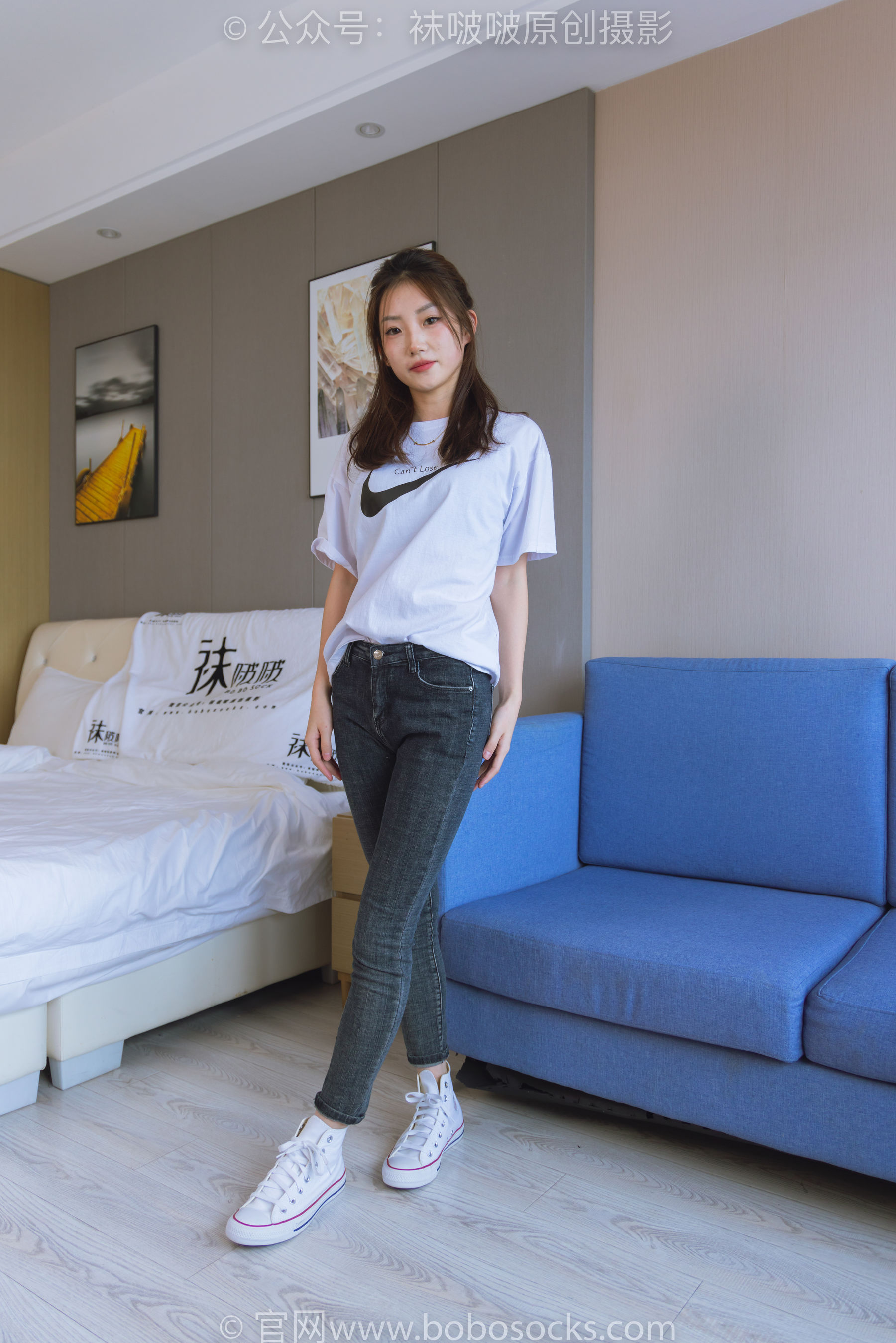 BoBoSocks袜啵啵 No.220 小沫-两双板鞋、短肉丝、裸足（140P）