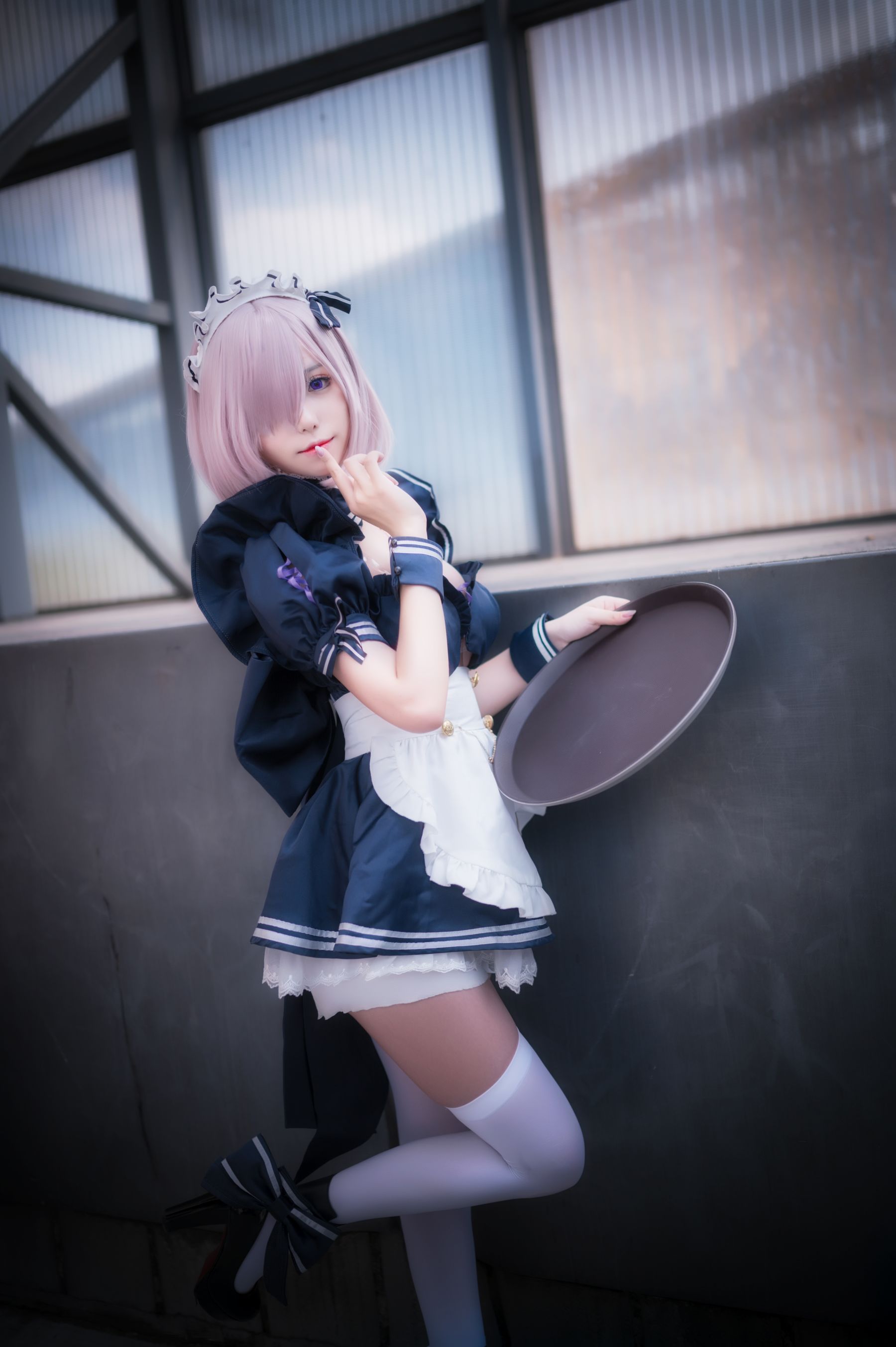 [网红COSER写真] 芋圆侑子SJ_ - 黑枪呆女仆自拍（23P）