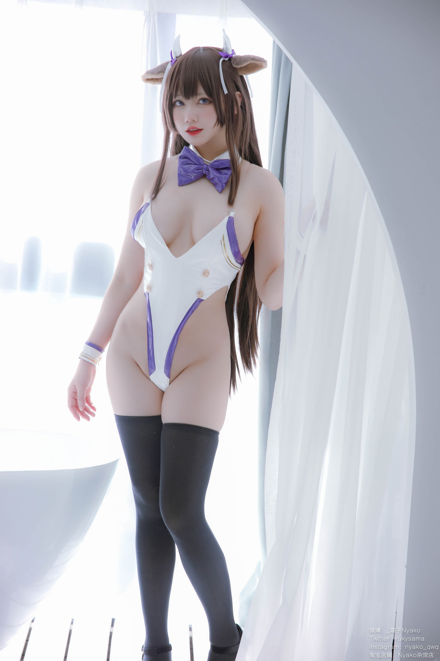 [福利COS] 萌妹子Nyako喵子 - 樫野本 牛牛赌场女郎（113P）