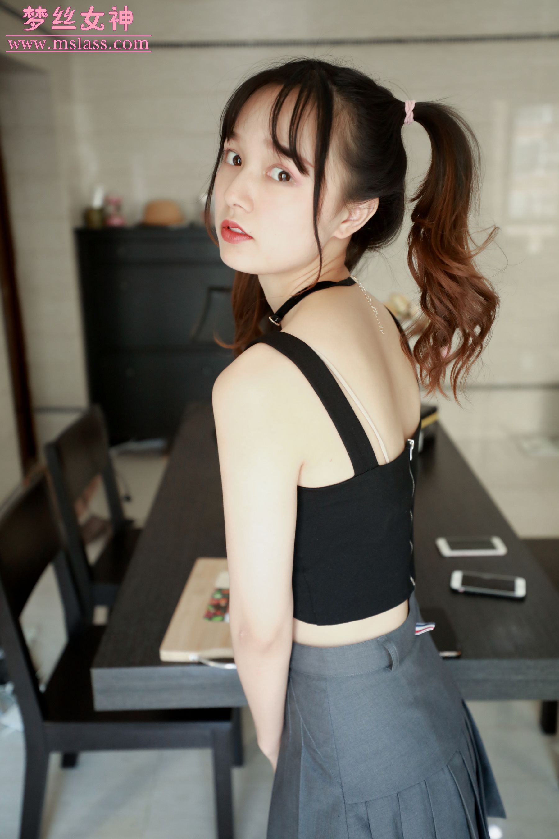 [梦丝女神MSLASS]  玥玥 家居小淑女（65P）