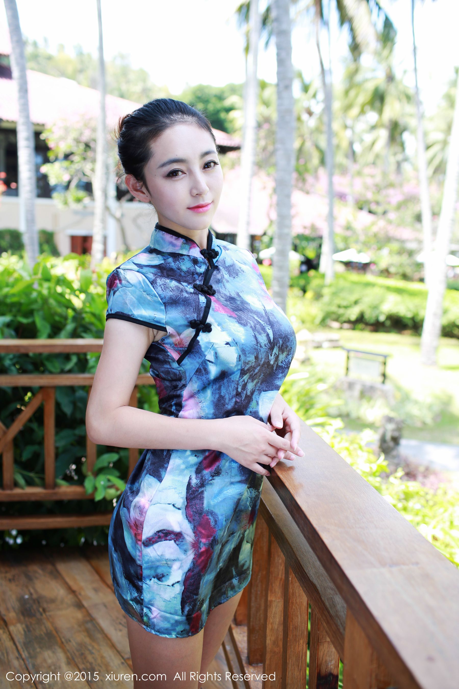 夏茉GIGI《旗袍+白色蕾丝吊袜装》 [秀人网XiuRen] No.393（73P）