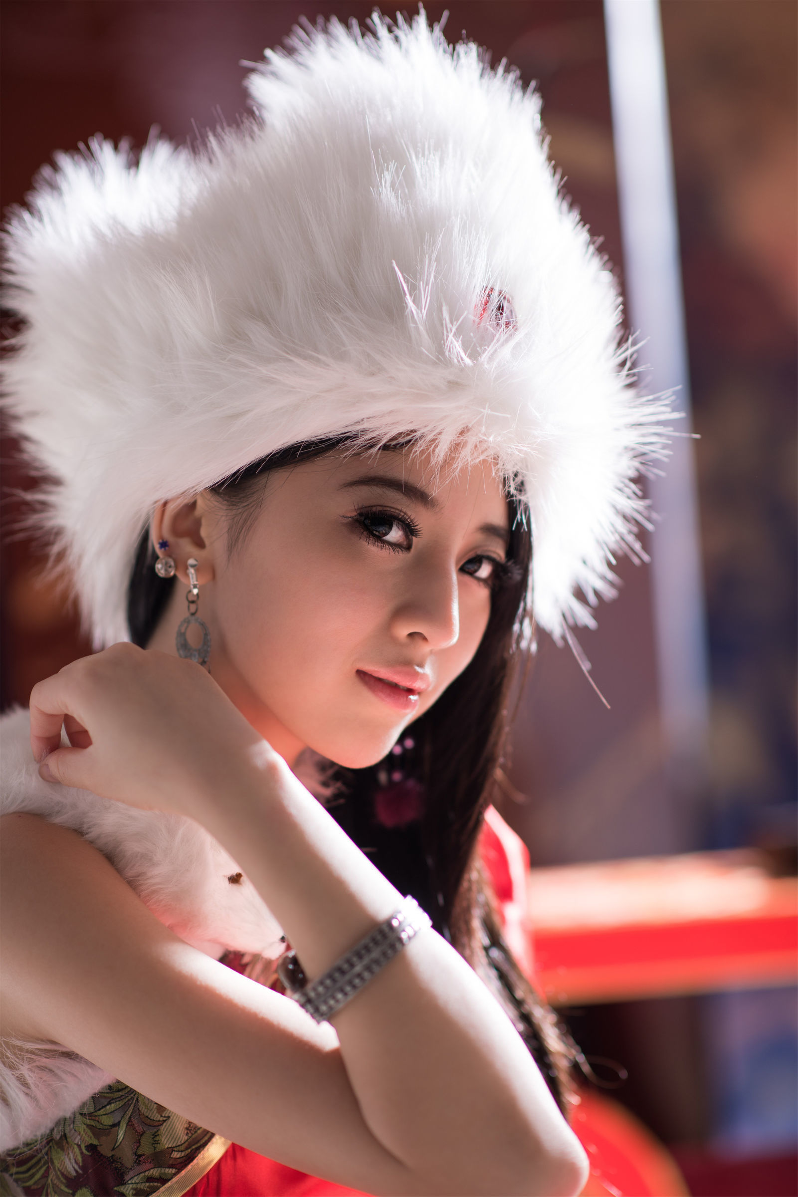 [台湾美女] 宅男女神张楚曼-中国风圣诞节琴二棚（46P）