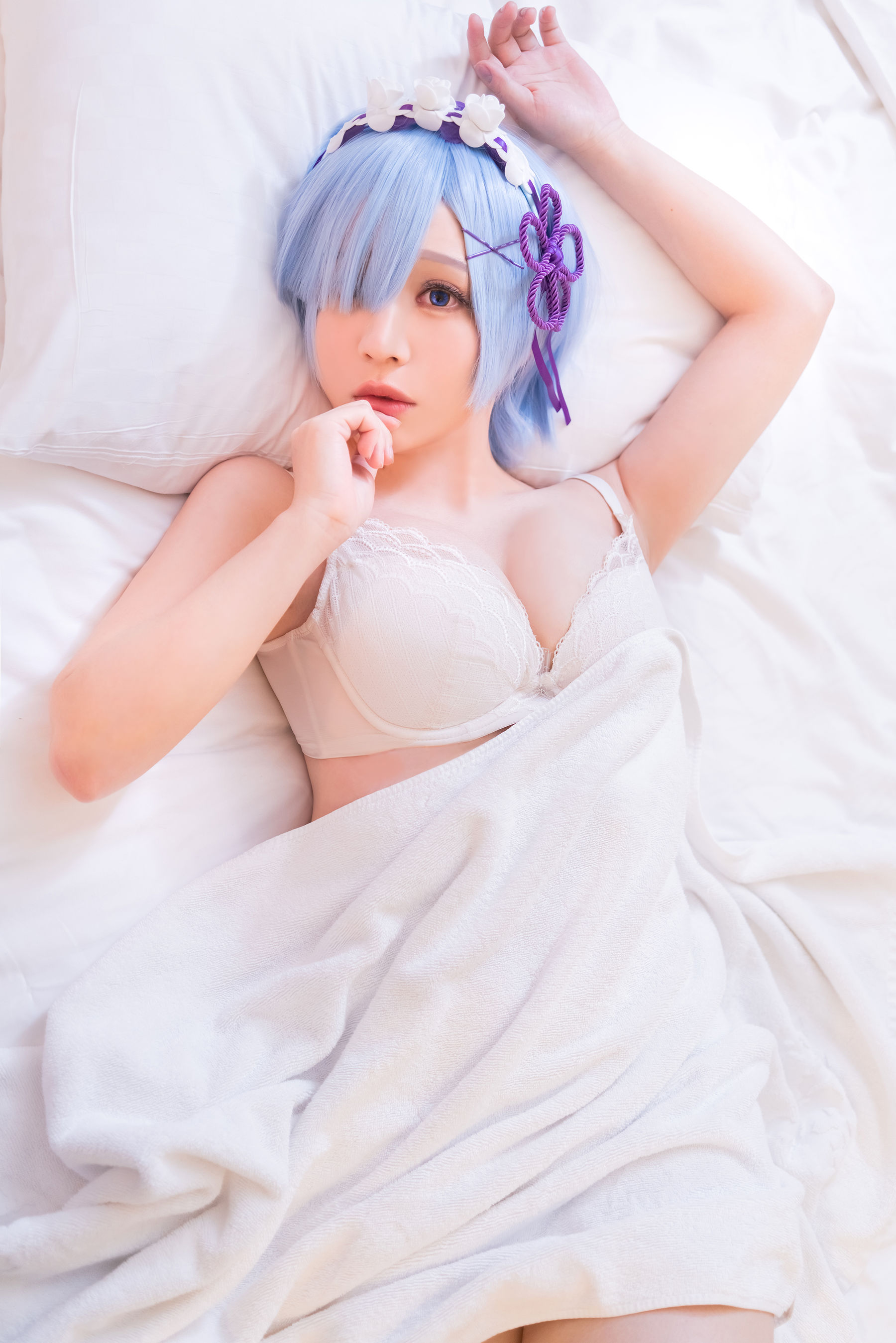 [福利COS] Cos妹子千寻 - 蕾姆Rem（70P）