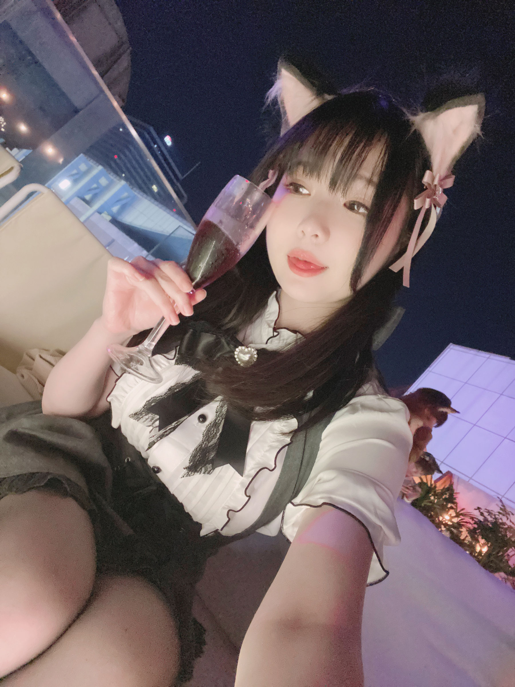 [福利COS] 微博妹纸霜月shimo - 一緒に飲みますか？（19P）