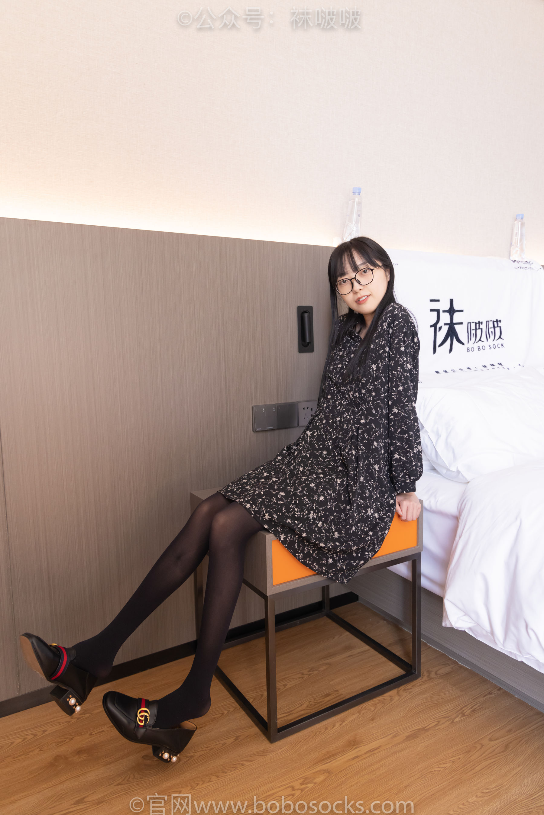 BoBoSocks袜啵啵 No.064 稚予-平底鞋、厚黑丝（137P）