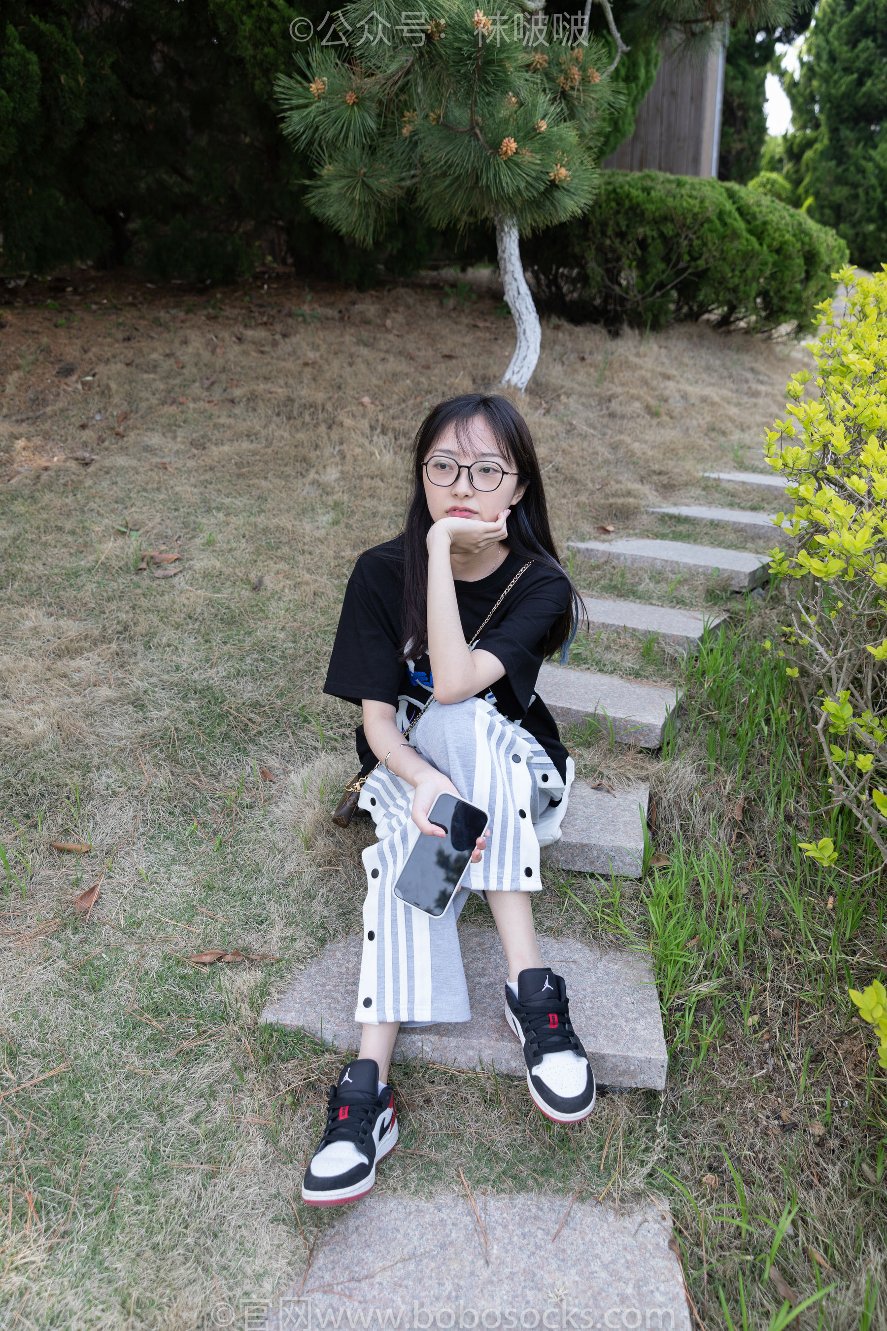 BoBoSocks袜啵啵 No.023 稚予-AJ、白色短棉袜、裸足（118P）