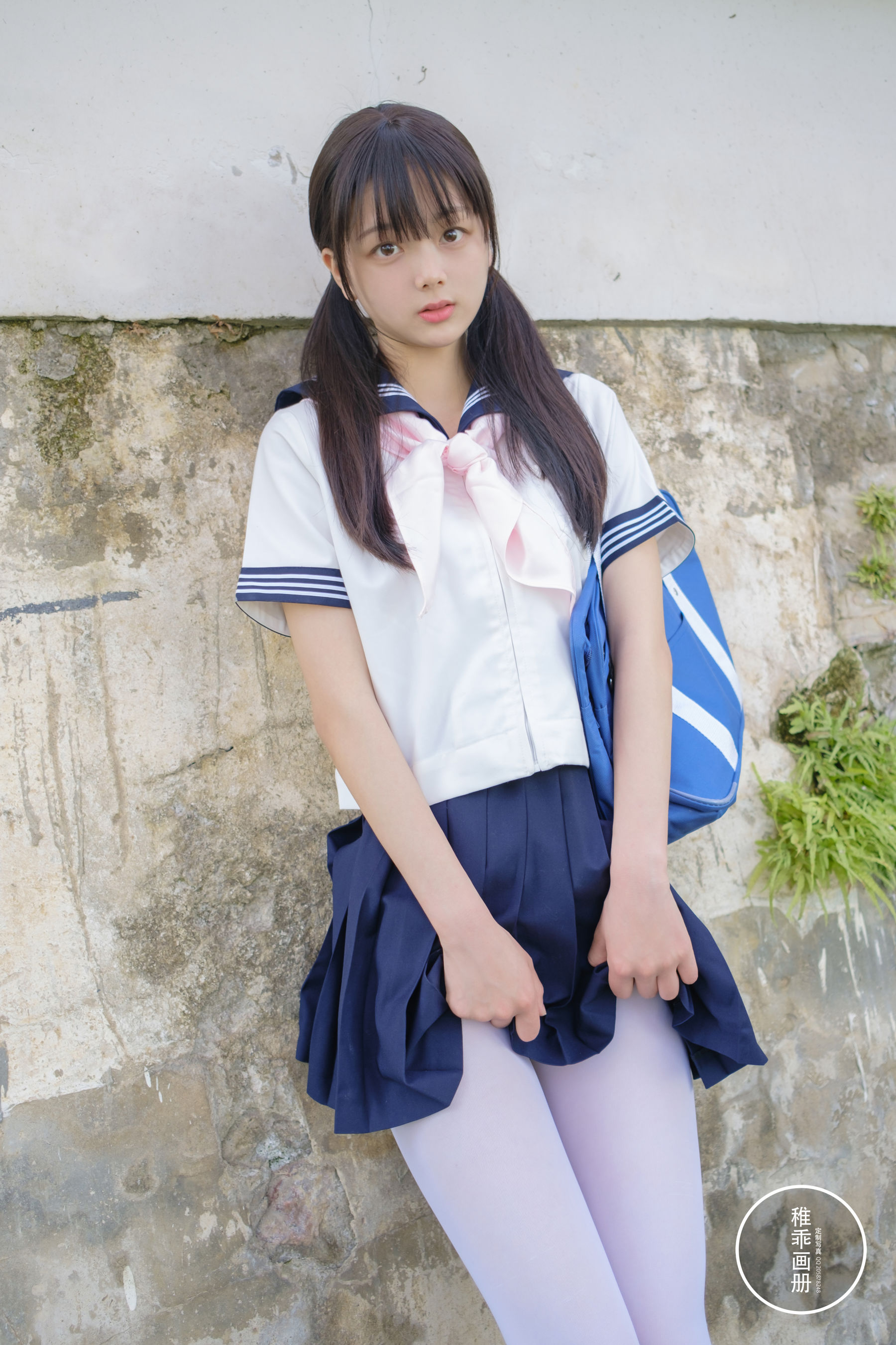 [福利COS] 柴系小乖(稚乖画册) - 夜夜 单车郊游（84P）