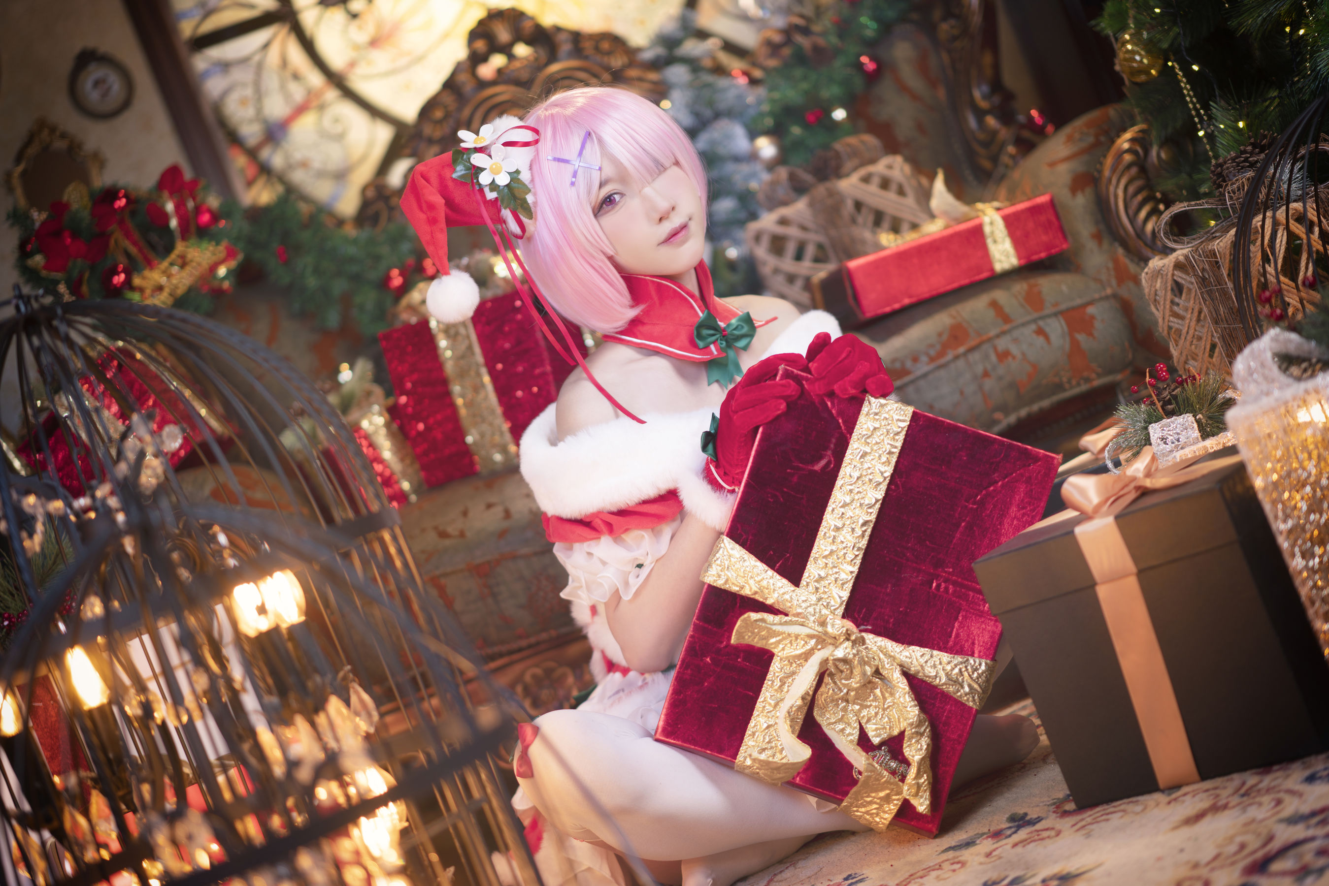 [福利COS] 动漫博主阿包也是兔娘 - 拉姆（11P）