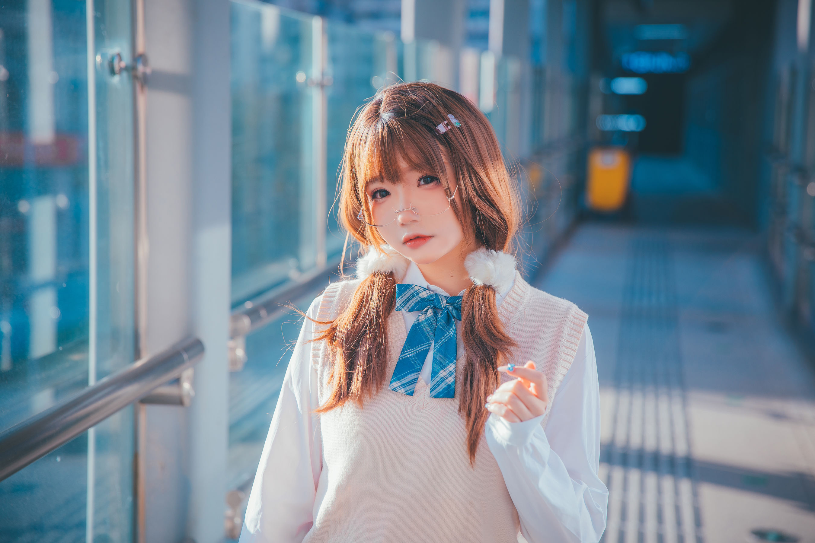 Cos小姐姐雪琪 JK夕阳（24P）