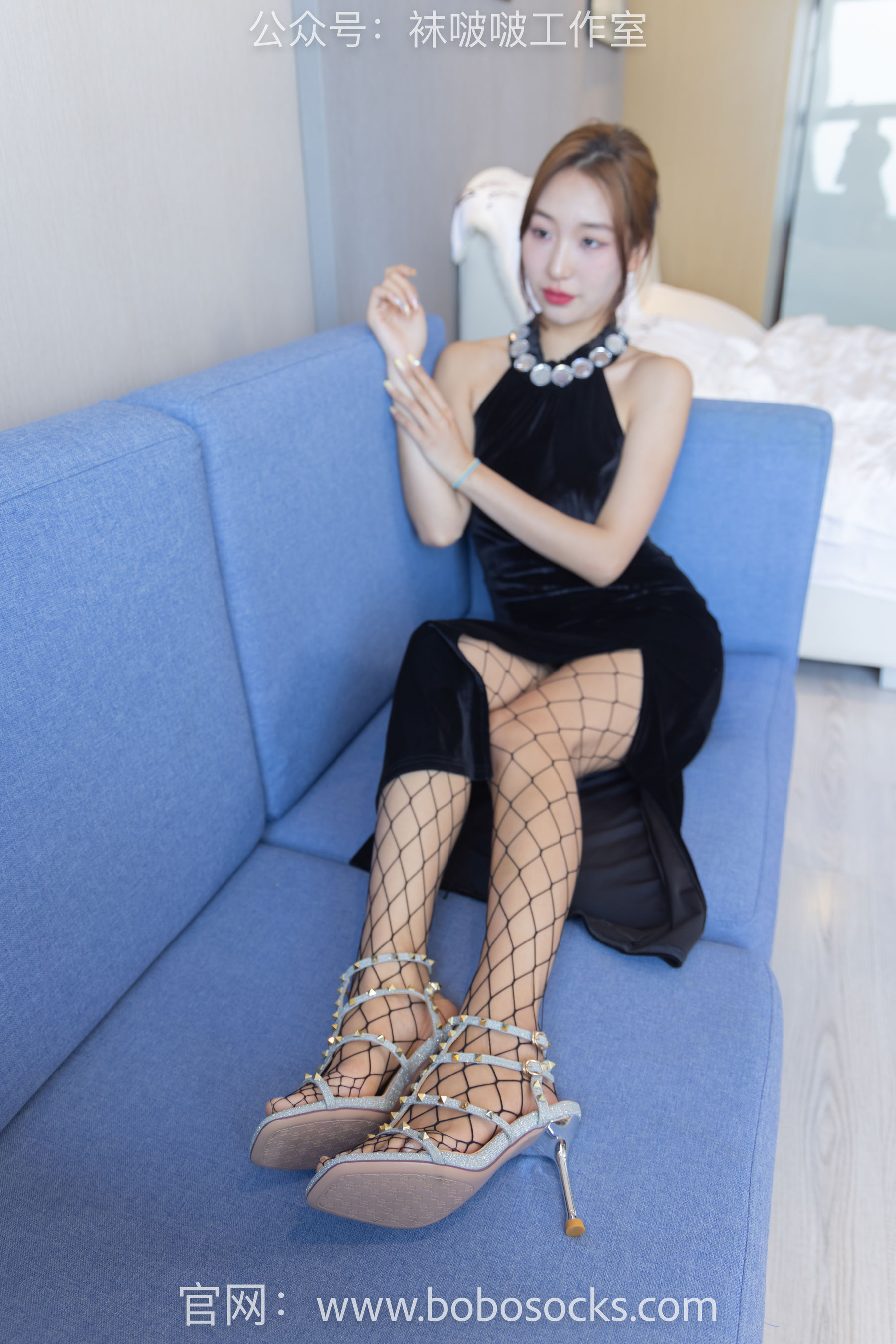 BoBoSocks袜啵啵 No.113 果果-高跟鞋、黑色网袜（140P）