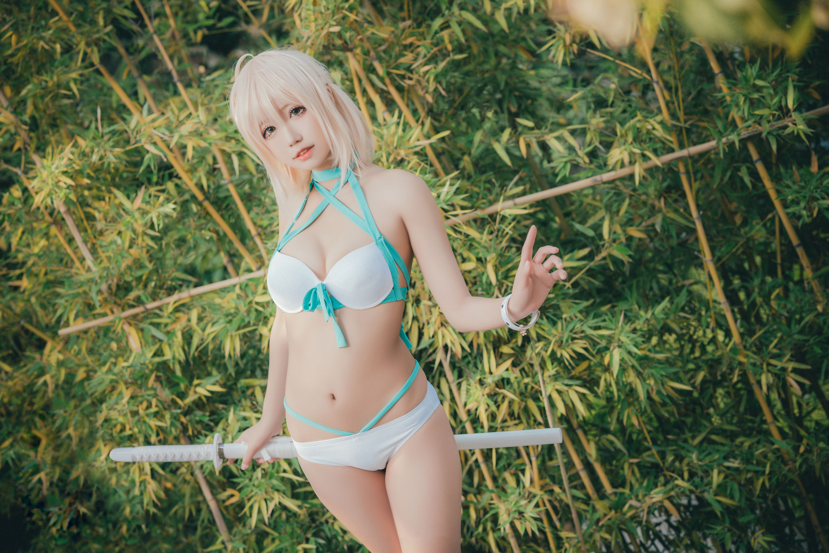 [福利COS] 猫君君MaoJun - 冲田总司（12P）