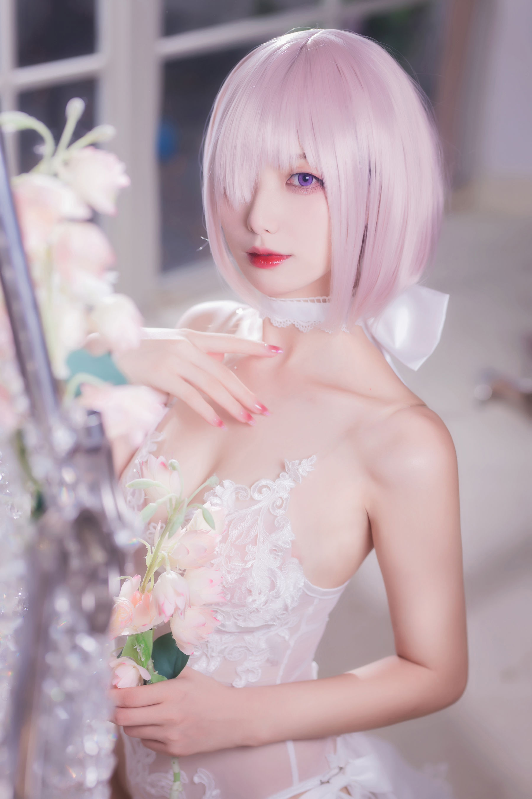 [福利COS] 动漫博主封疆疆v - 婚纱玛修（33P）