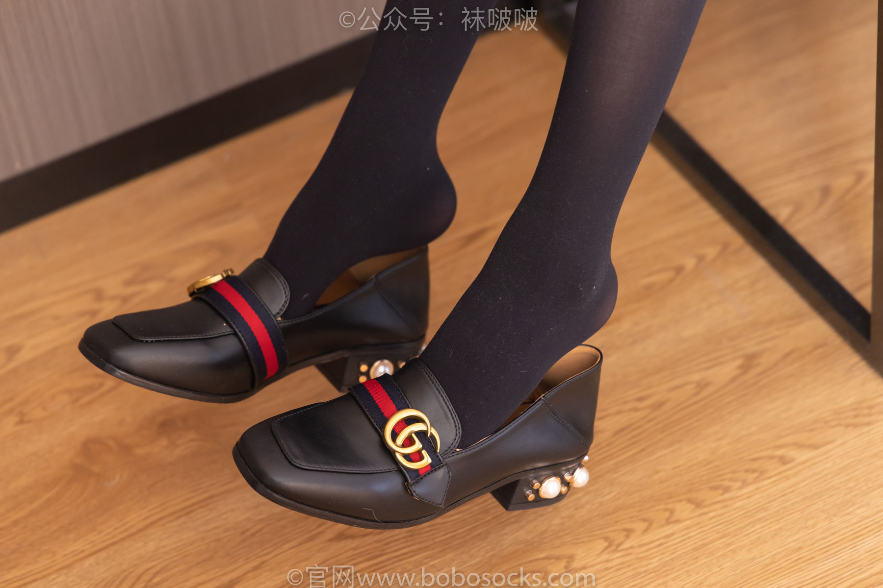 BoBoSocks袜啵啵 No.064 稚予-平底鞋、厚黑丝（137P）