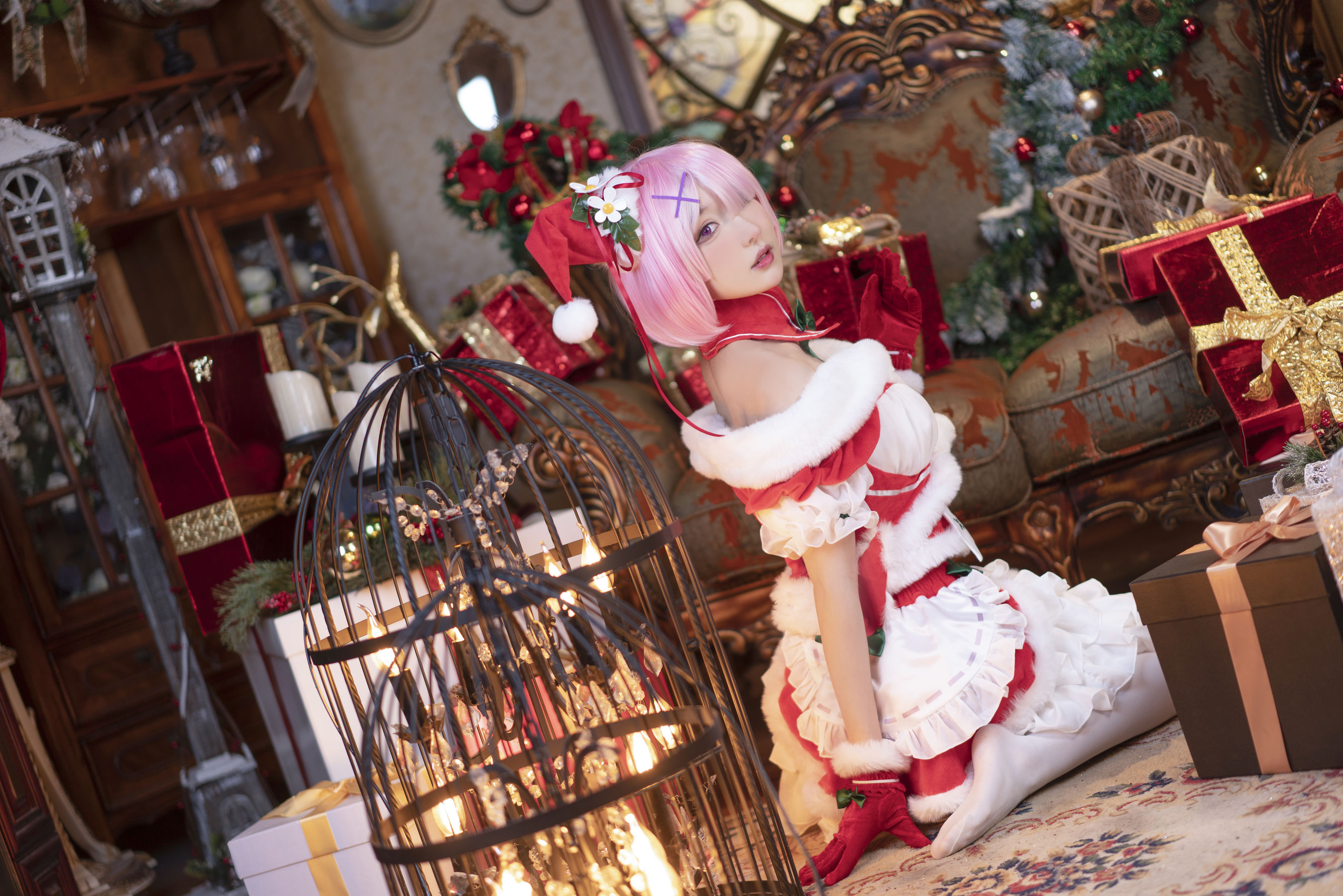 [福利COS] 动漫博主阿包也是兔娘 - 拉姆（11P）