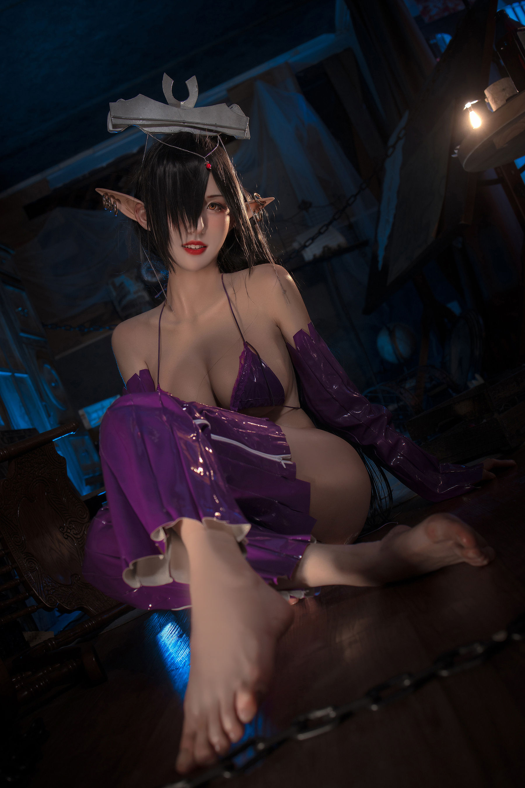 [网红COSER写真] 动漫博主桜满三时 - 黑兽奥利卡同人（31P）