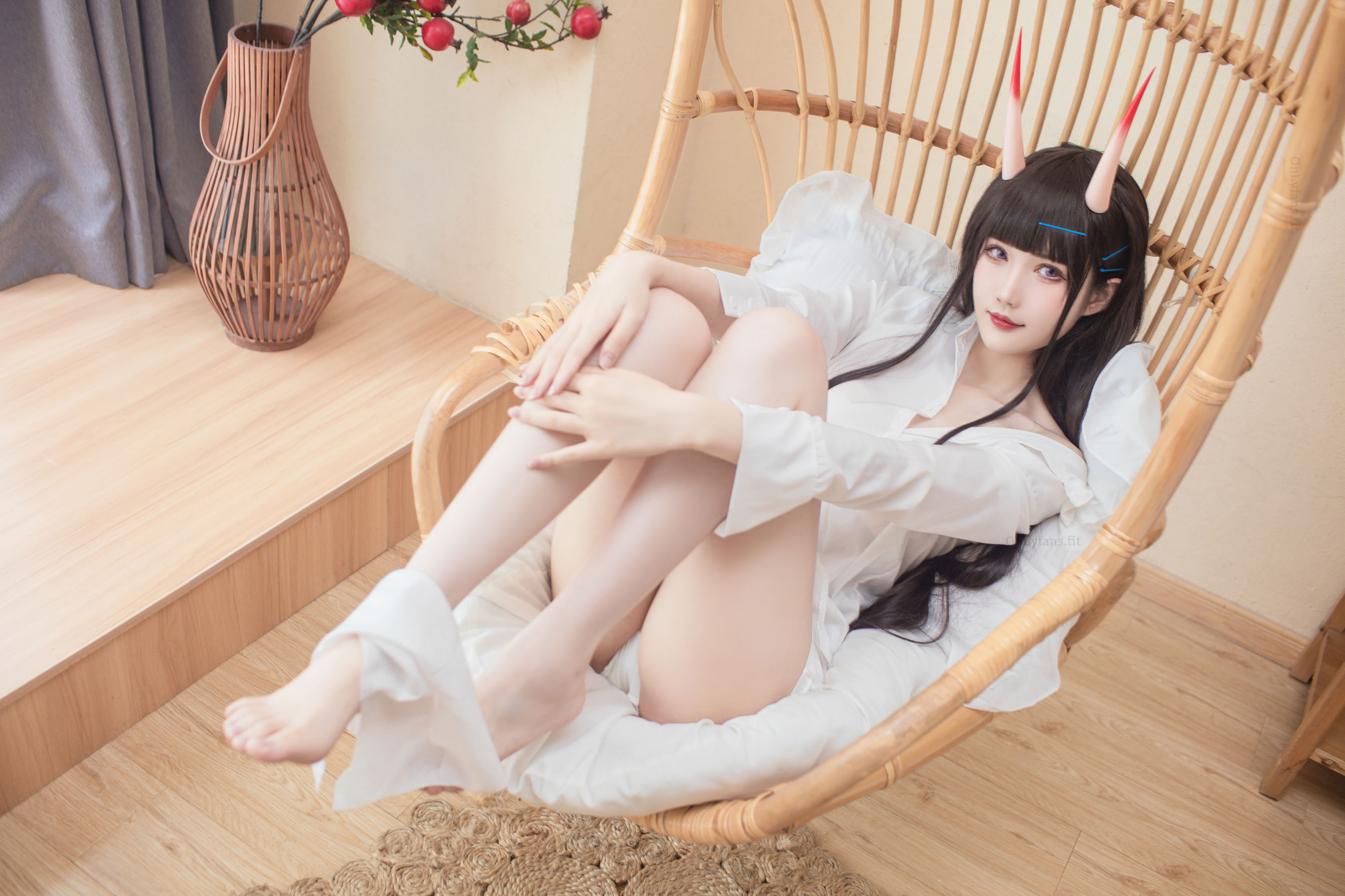 [福利COS] 花兮_honoka - 能代 宁静的六叠间（18P）