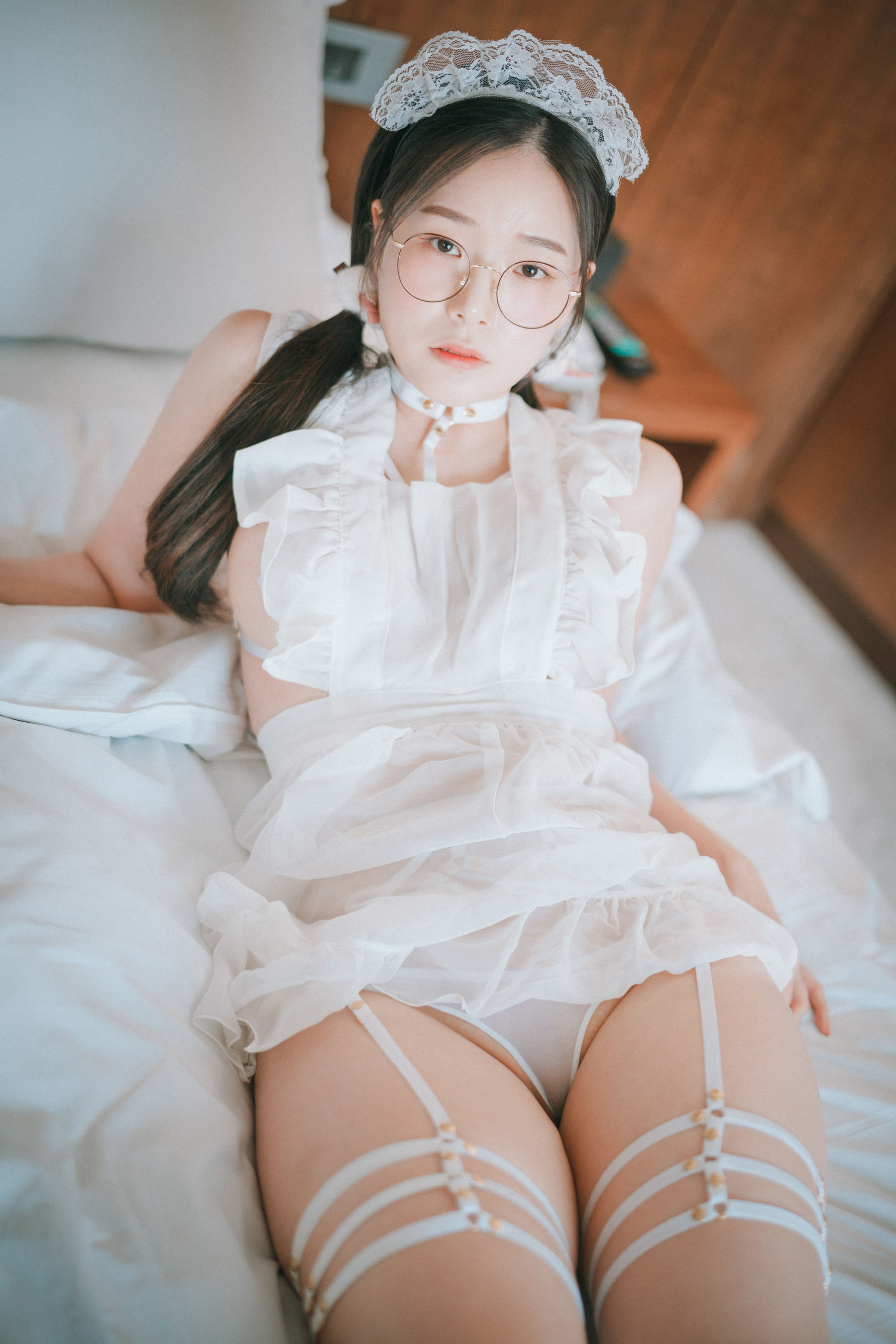 [DJAWA]  PIA - Sheer Chiffon Apron（65P）