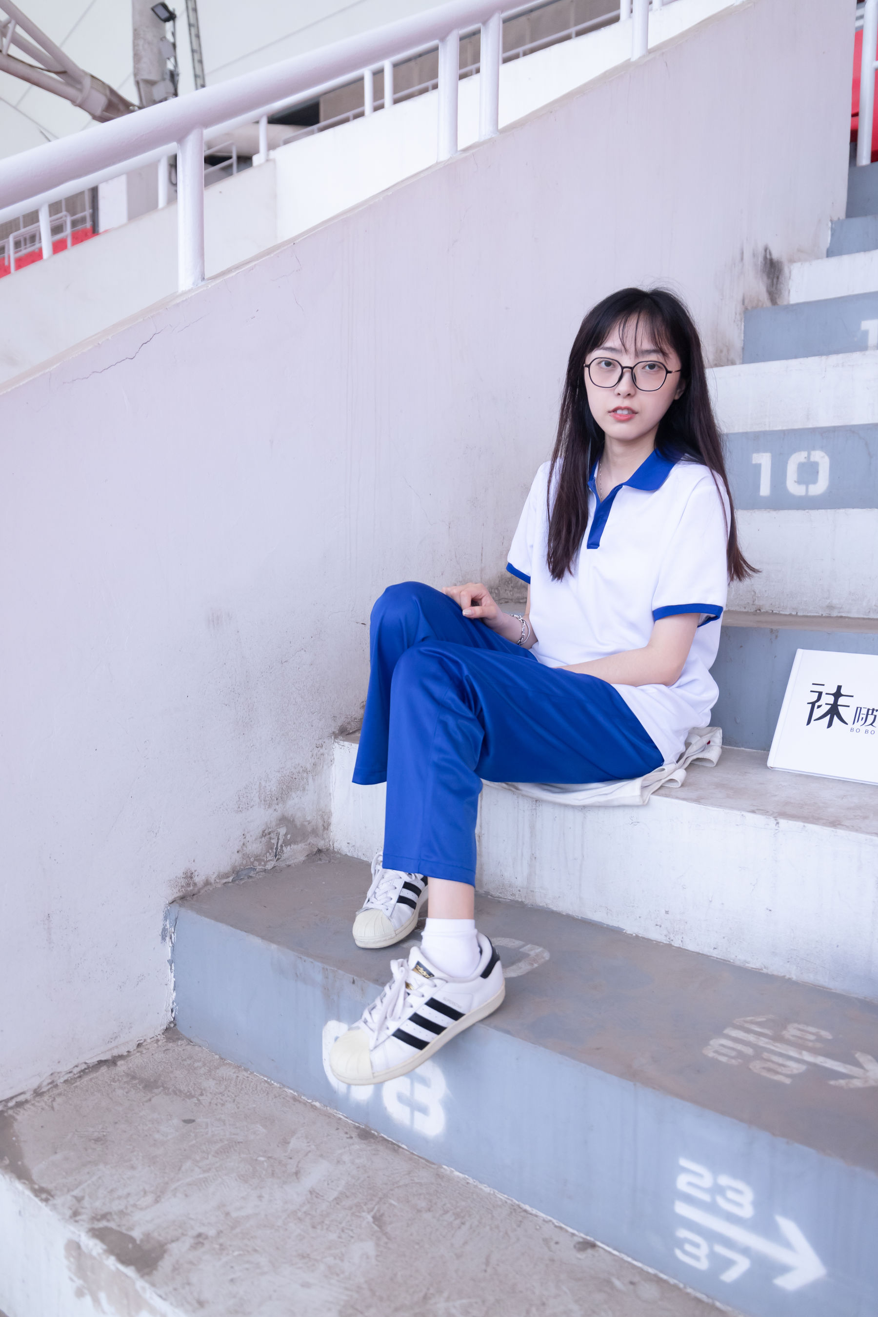 BoBoSocks袜啵啵 No.002 稚予-校服、贝壳头、白棉袜、裸足（138P）