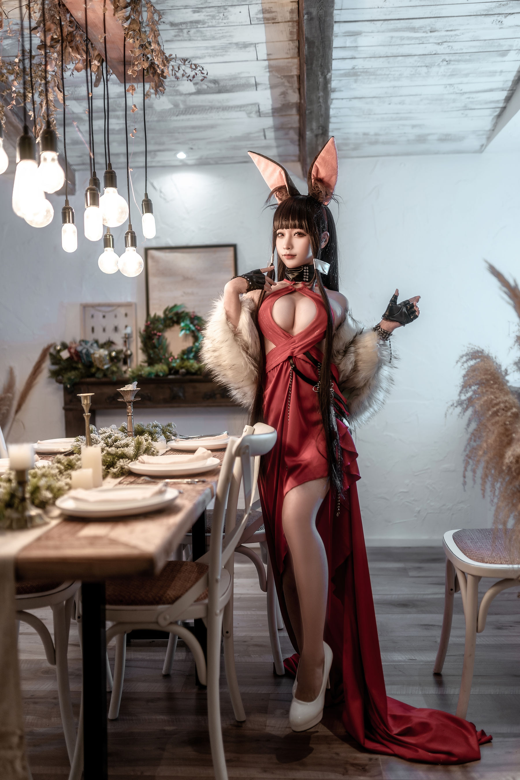 动漫博主蠢沫沫 - Akagi Ruby-Laced Beauty (Azur Lane)（40P）-爱变色