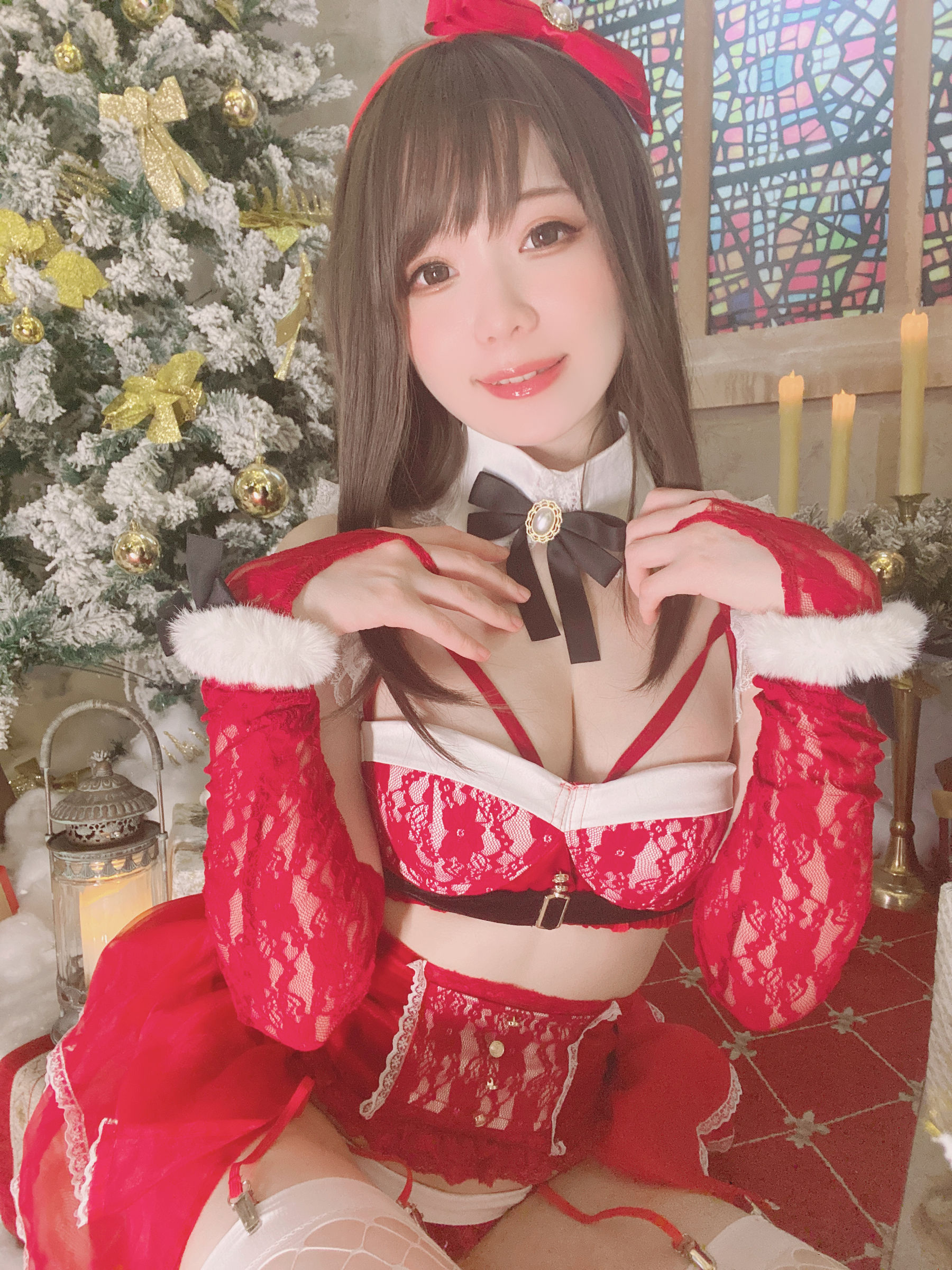 [福利COS] 微博妹纸霜月shimo - もうすぐ今年も終わります！（20P）-爱变色