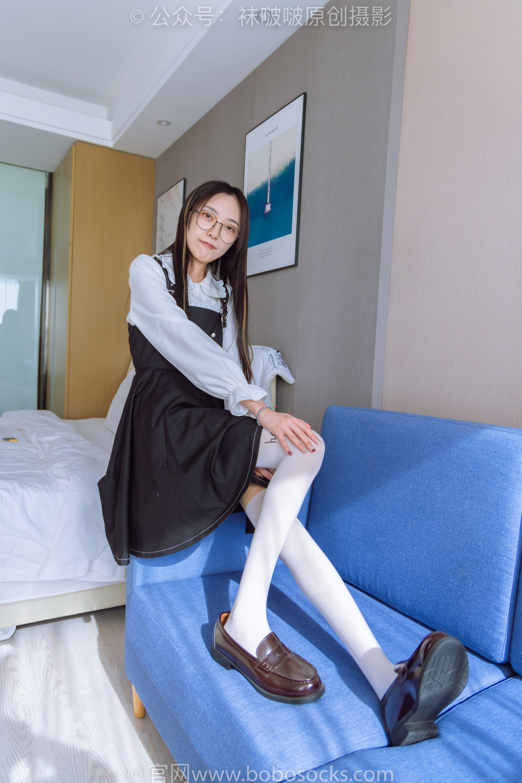 BoBoSocks袜啵啵 No.177 稚予-皮鞋、厚白丝（脚底猫爪印款）（139P）