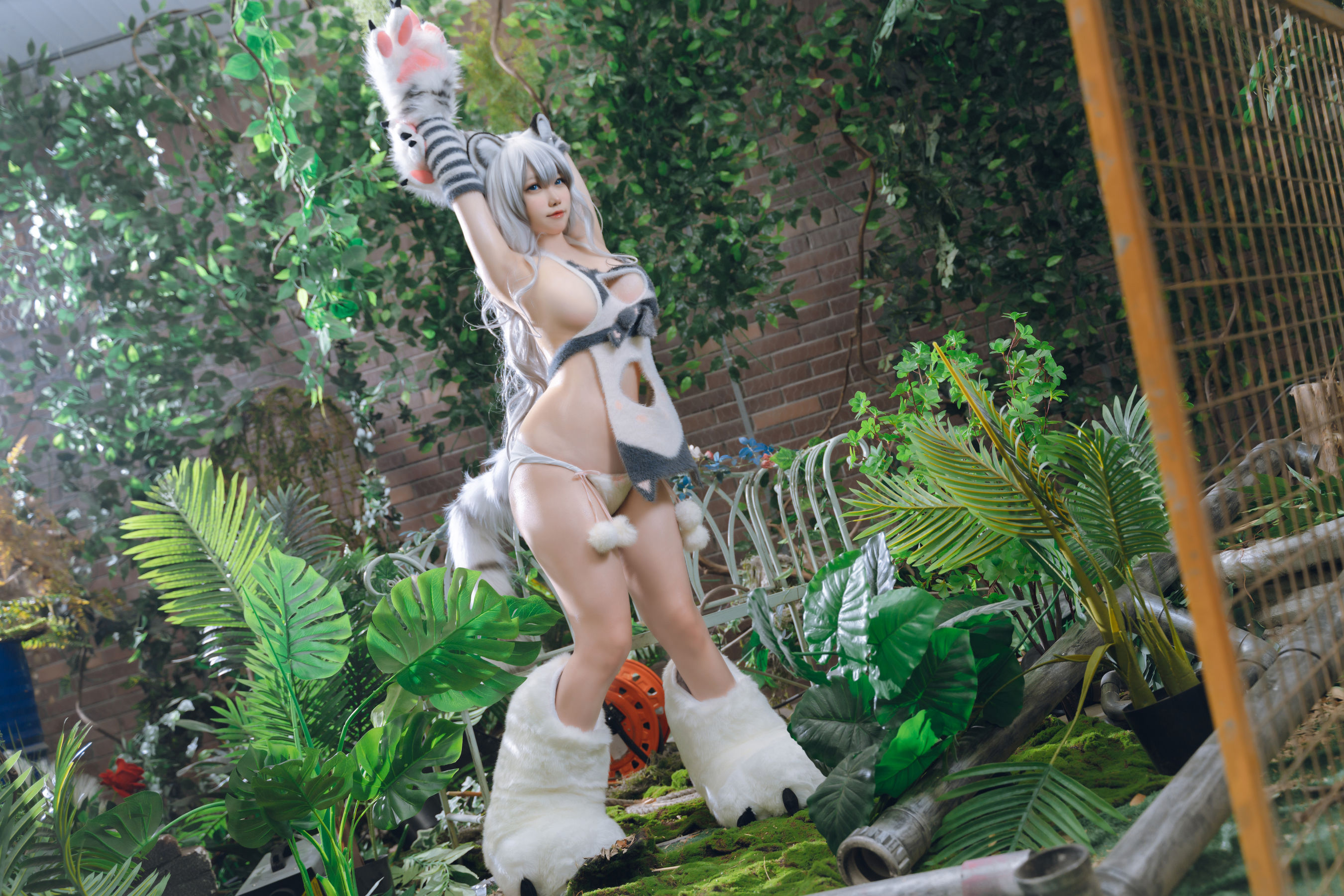 [福利COS] 一北亦北 - 白虎兽娘福瑞（40P）