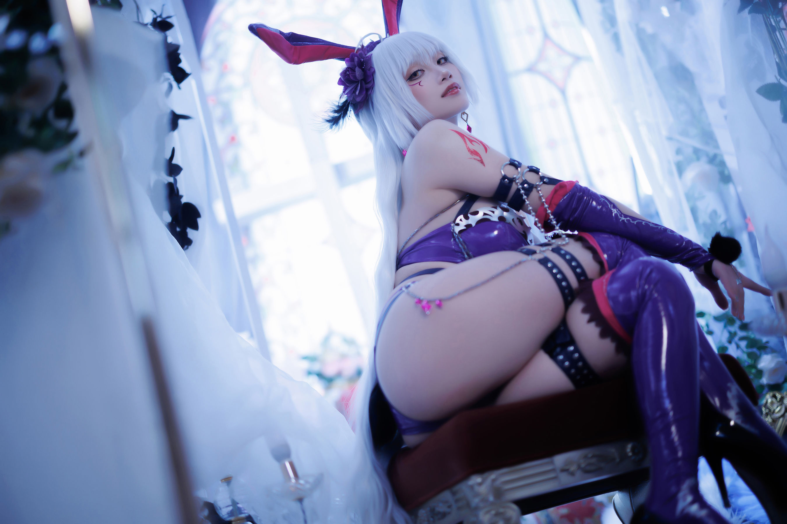 微博COS妹子Cien恩恩 - 黑贞兔女郎泳装（30P）