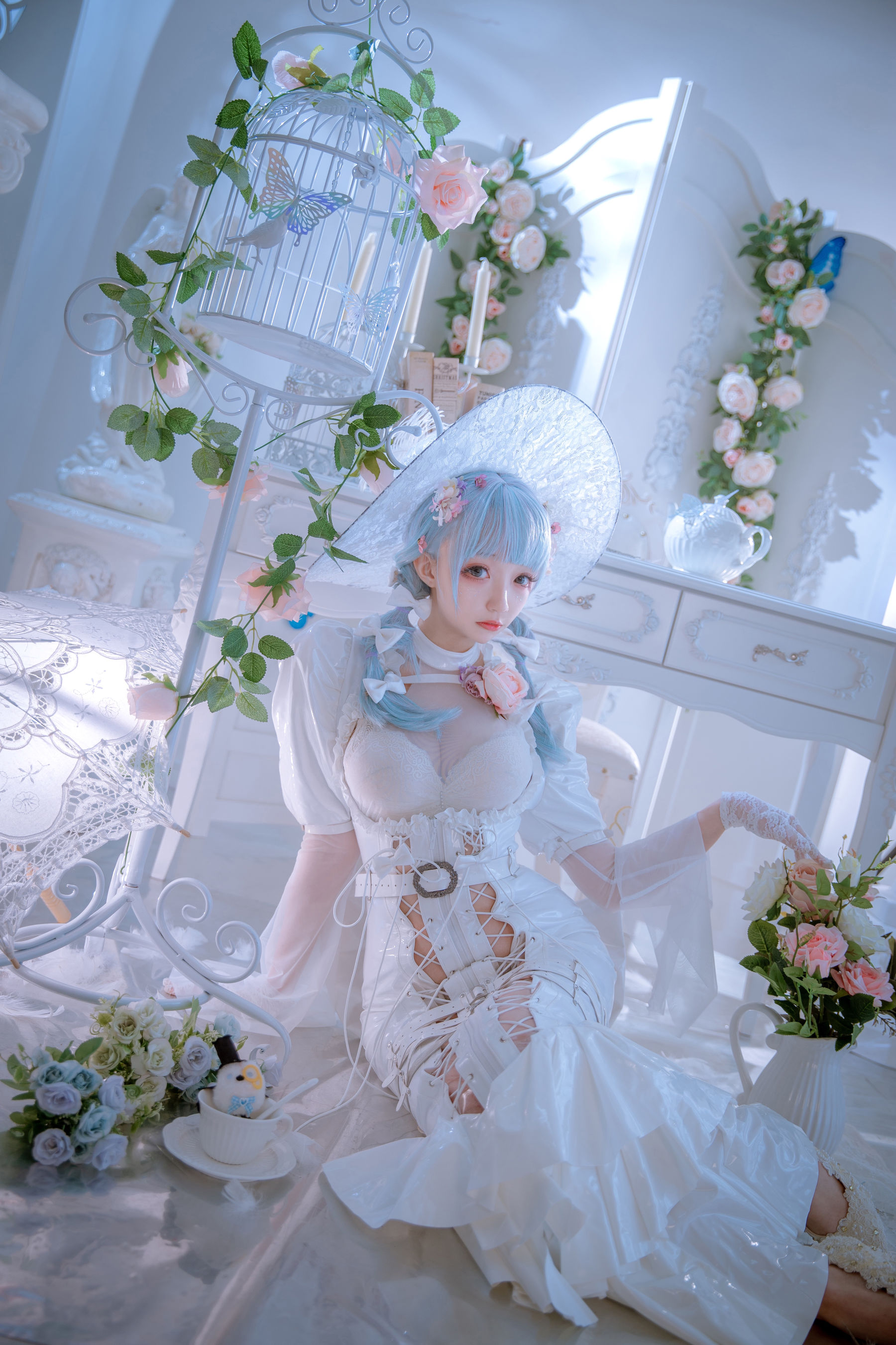 [福利COS] 小野寺地瓜 - 纯白魔女（15P）-写真套图网
