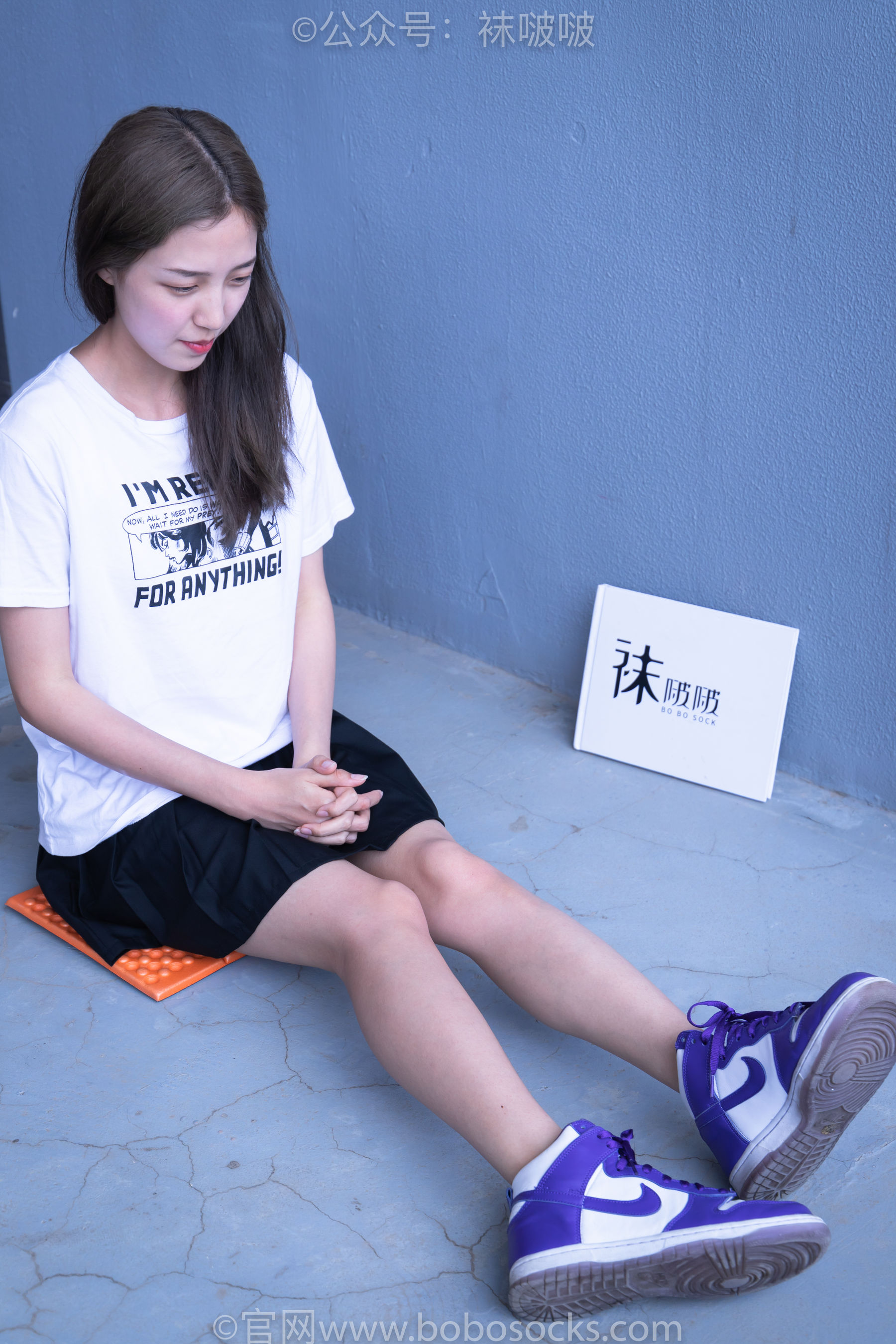BoBoSocks袜啵啵 积分限定作品002 泡芙- AJ、白色棉质船袜、裸足（135P）