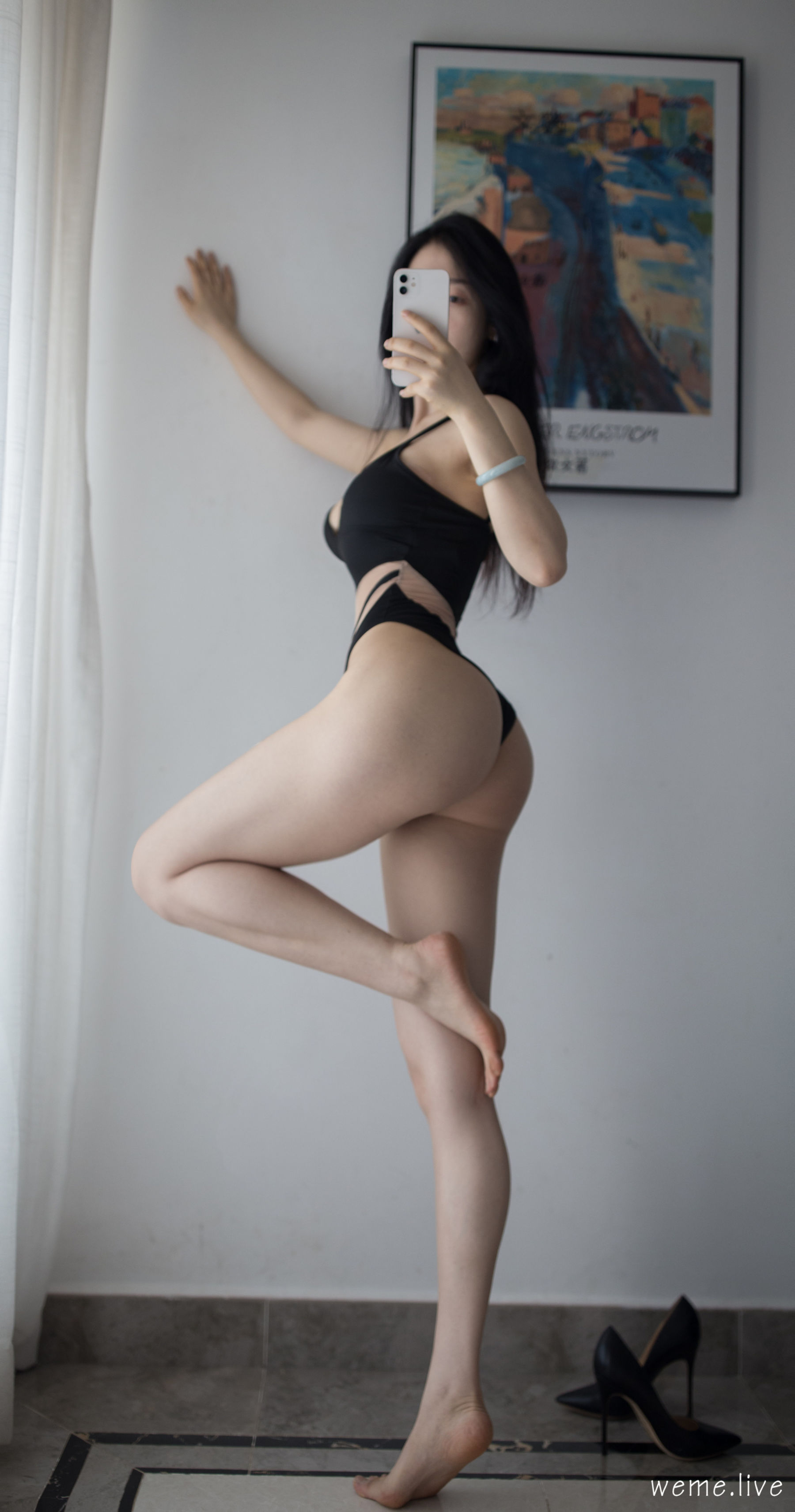 张鑫baby - 白色蕾丝（55P）