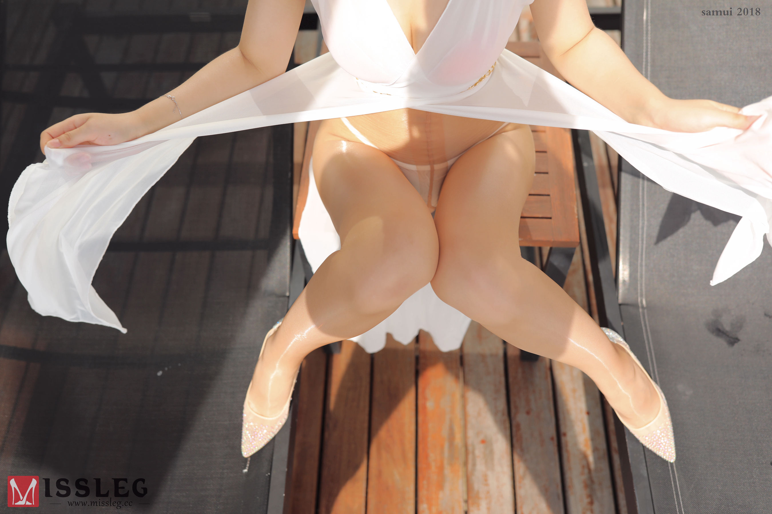 [蜜丝MISSLEG] 苏梅岛旅拍众筹系列 L002 乔依琳 透视白纱（65P）