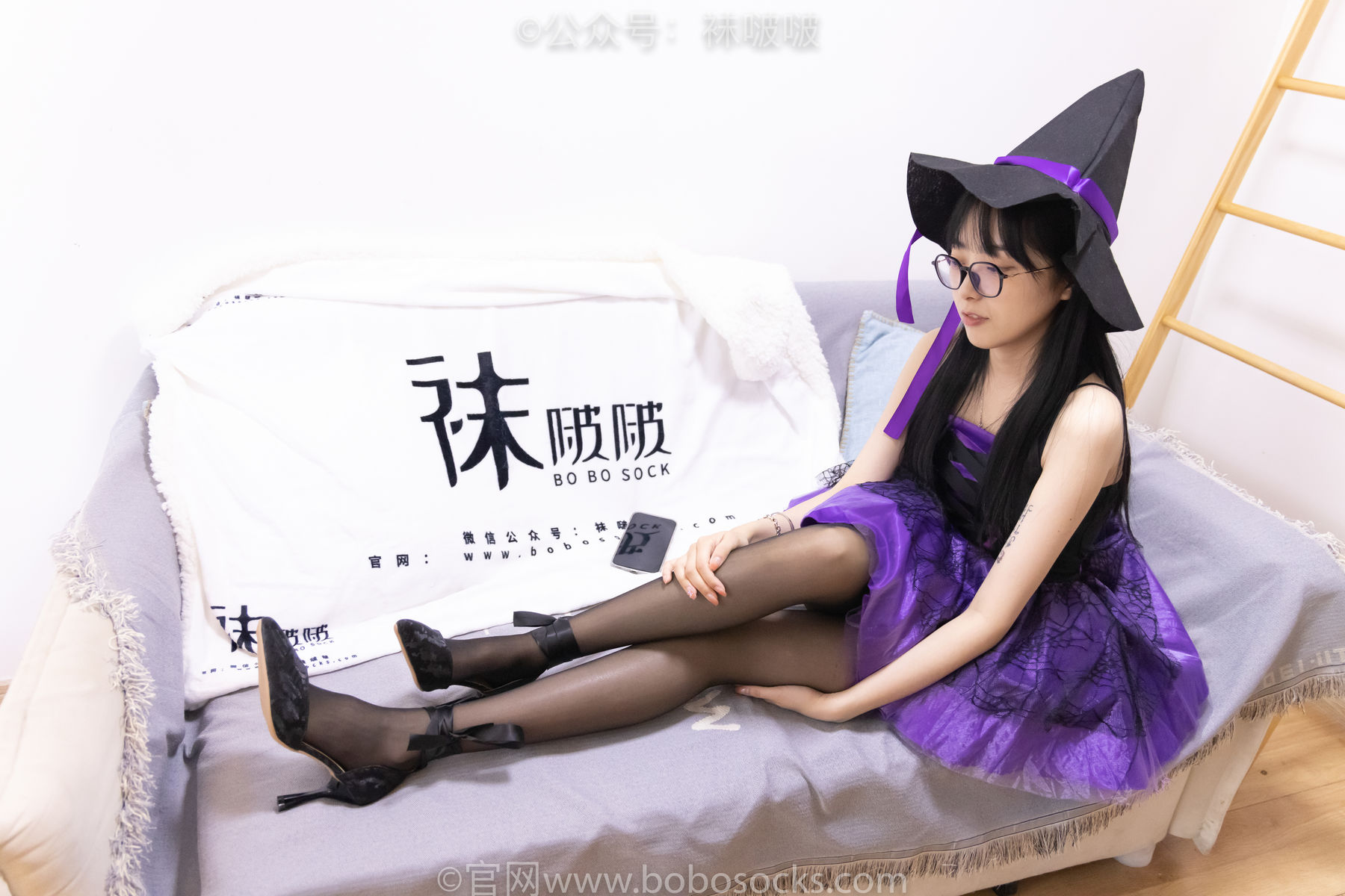 BoBoSocks袜啵啵 No.051 稚予-魔女装、高跟鞋、黑丝（121P）