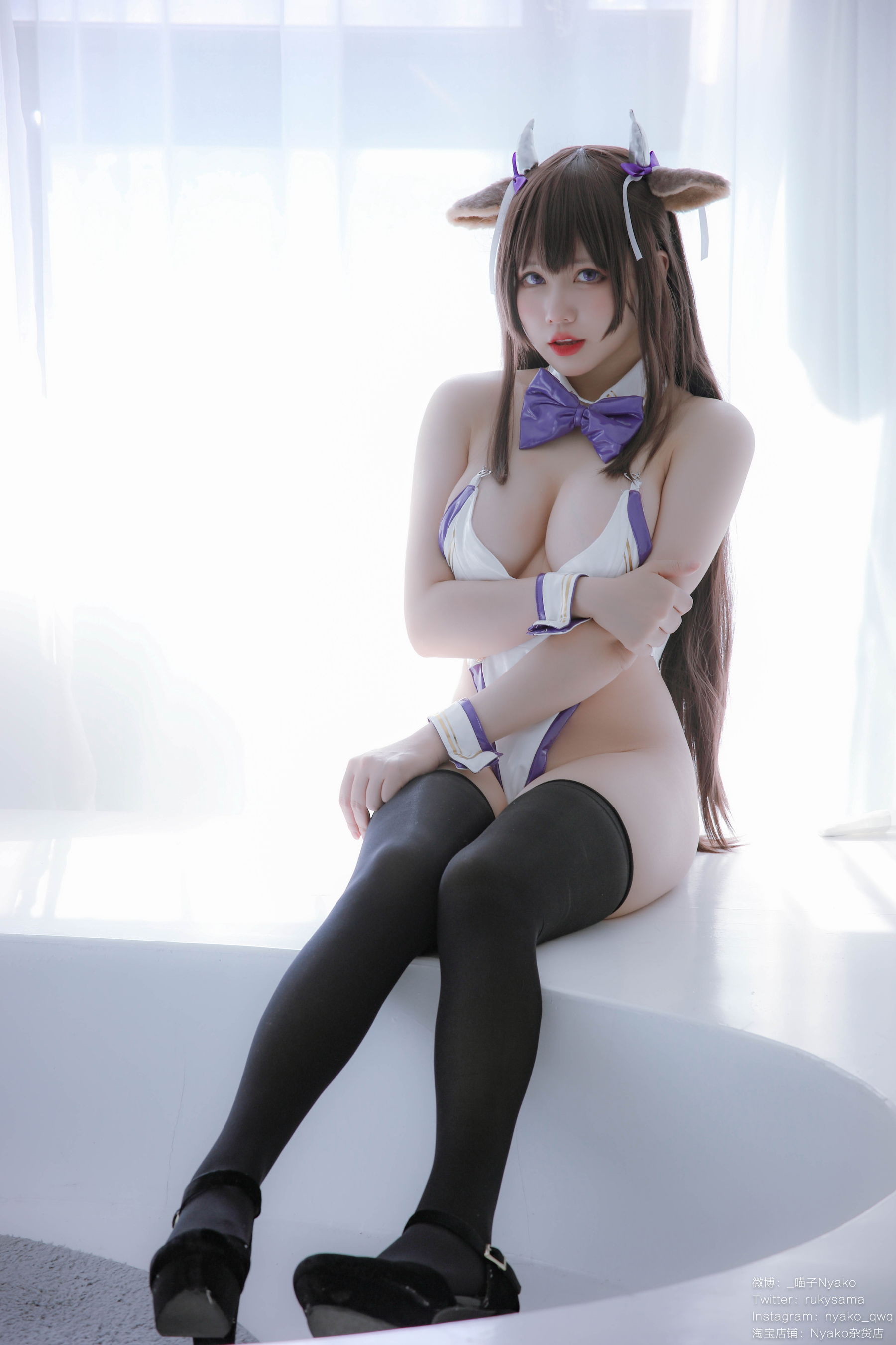 [福利COS] 萌妹子Nyako喵子 - 樫野本 牛牛赌场女郎（113P）