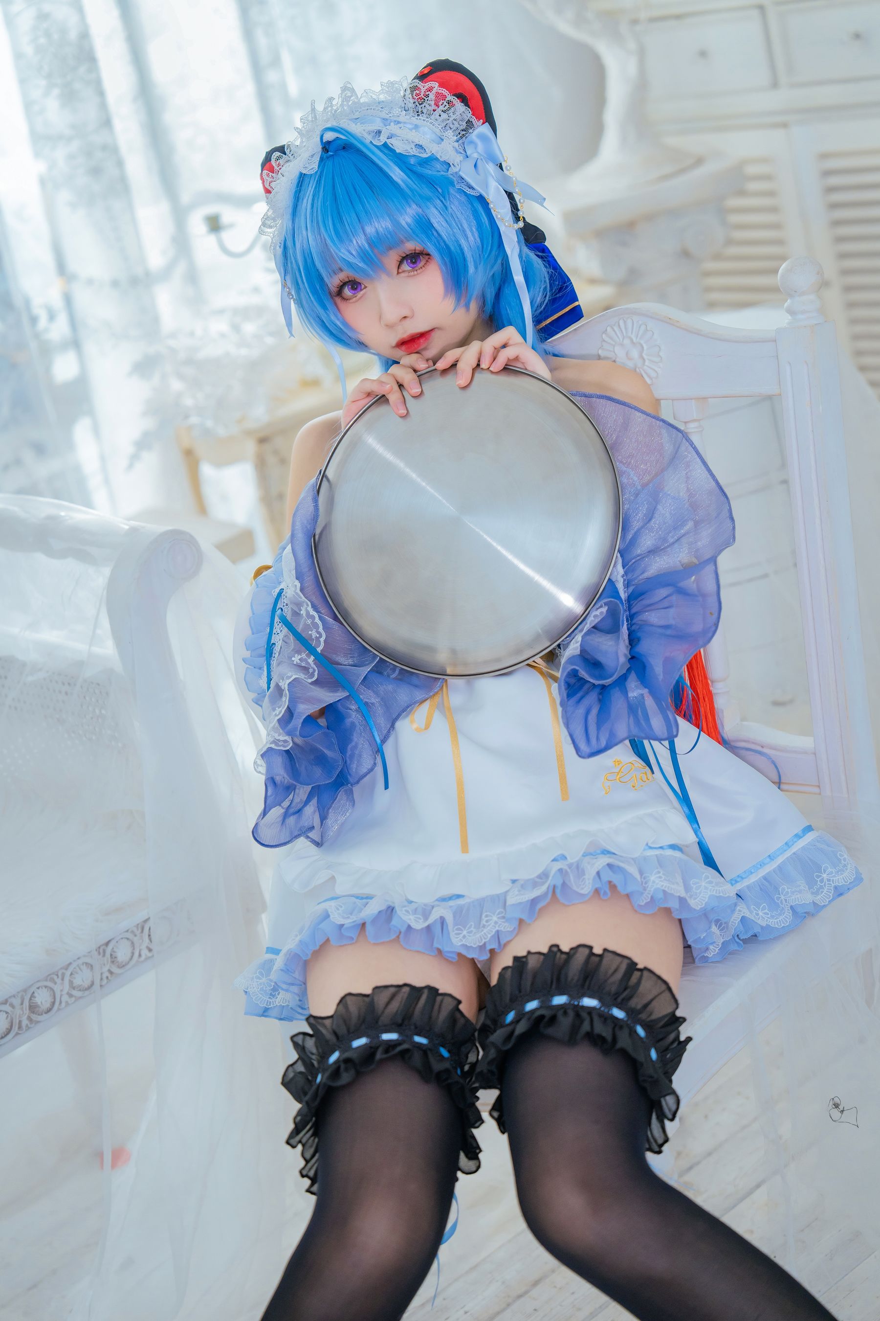 动漫博主大大卷卷小卷 - 甘雨女仆（20P）