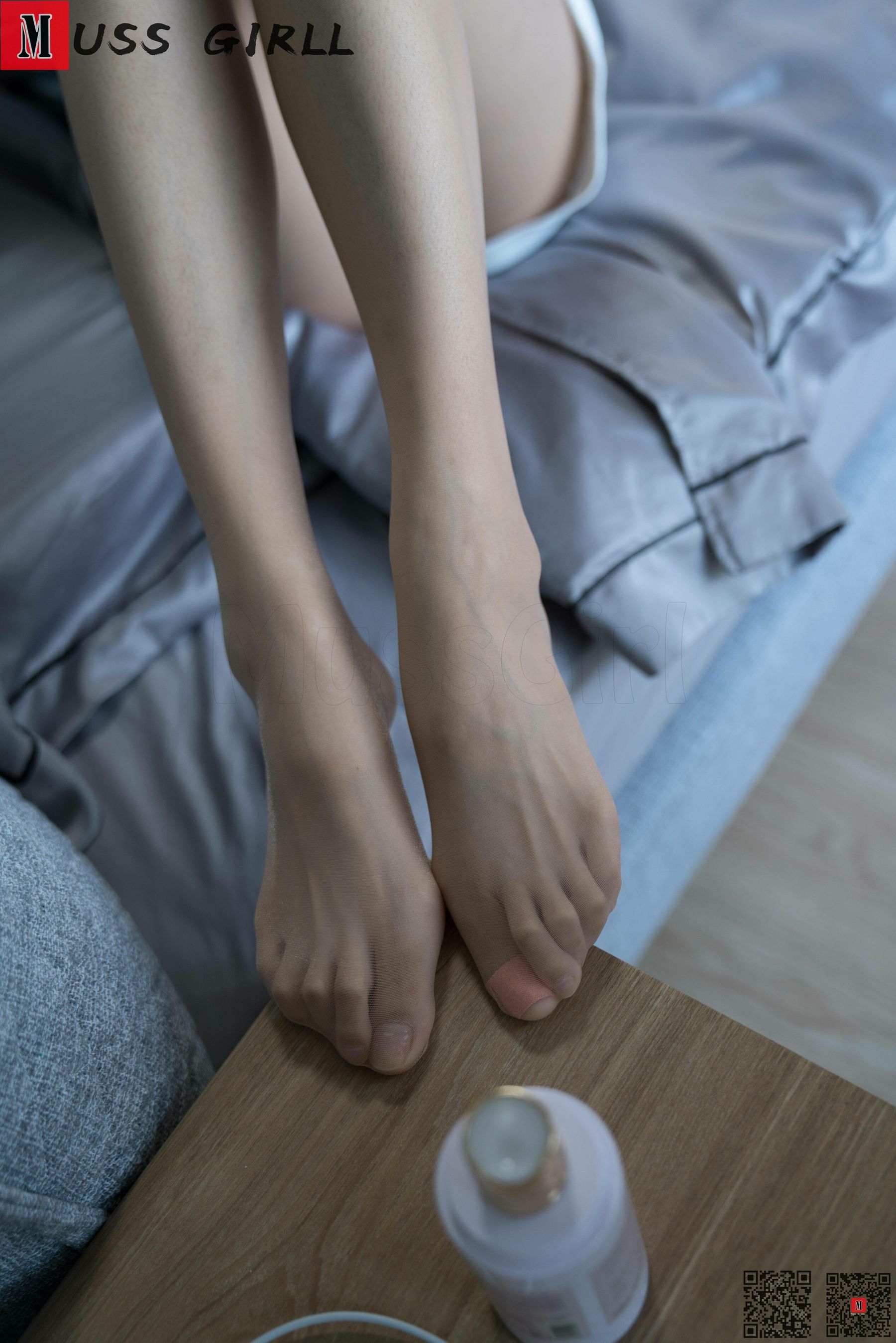 [慕丝女郎MussGirl] No.130 小白裙灰丝（110P）