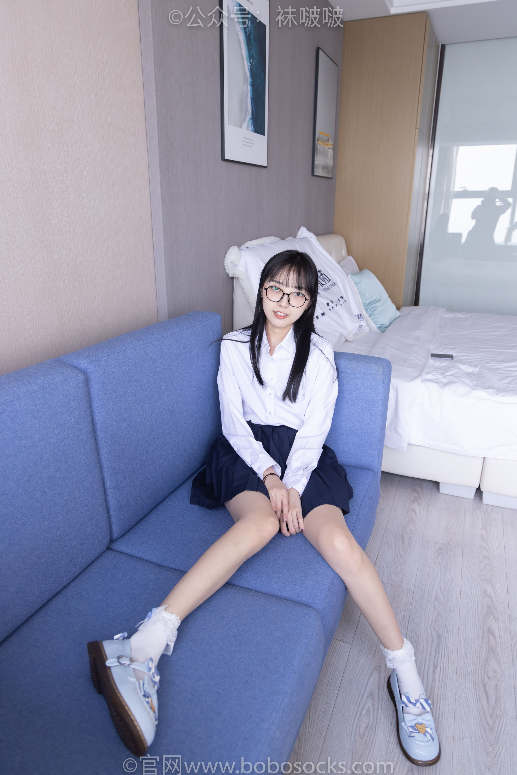 BoBoSocks袜啵啵 No.070 稚予-皮鞋、拖鞋、过膝袜、白棉袜（148P）