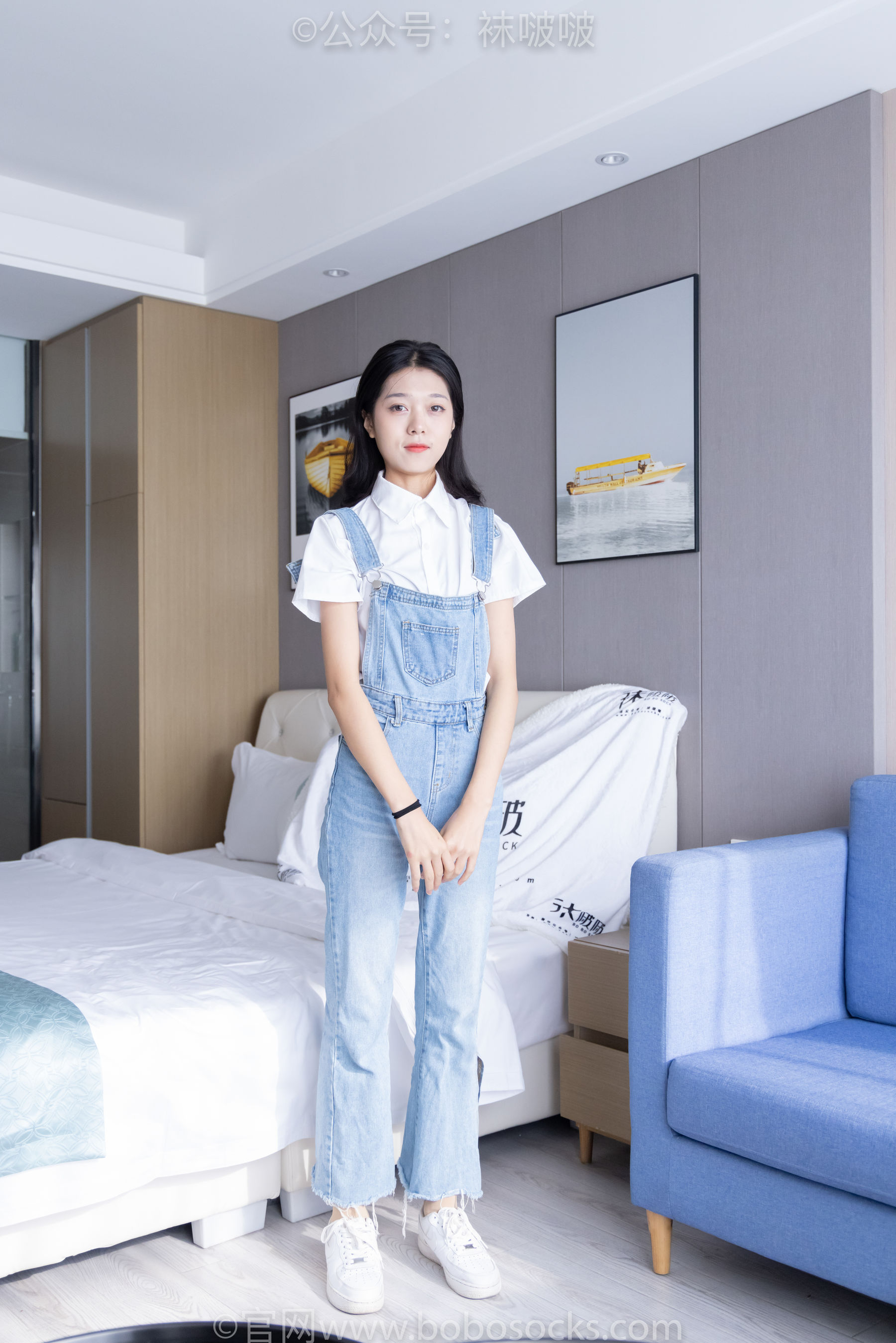 BoBoSocks袜啵啵 No.034 瑶瑶-空军一号板鞋、特旧厚肉丝（128P）-写真套图网