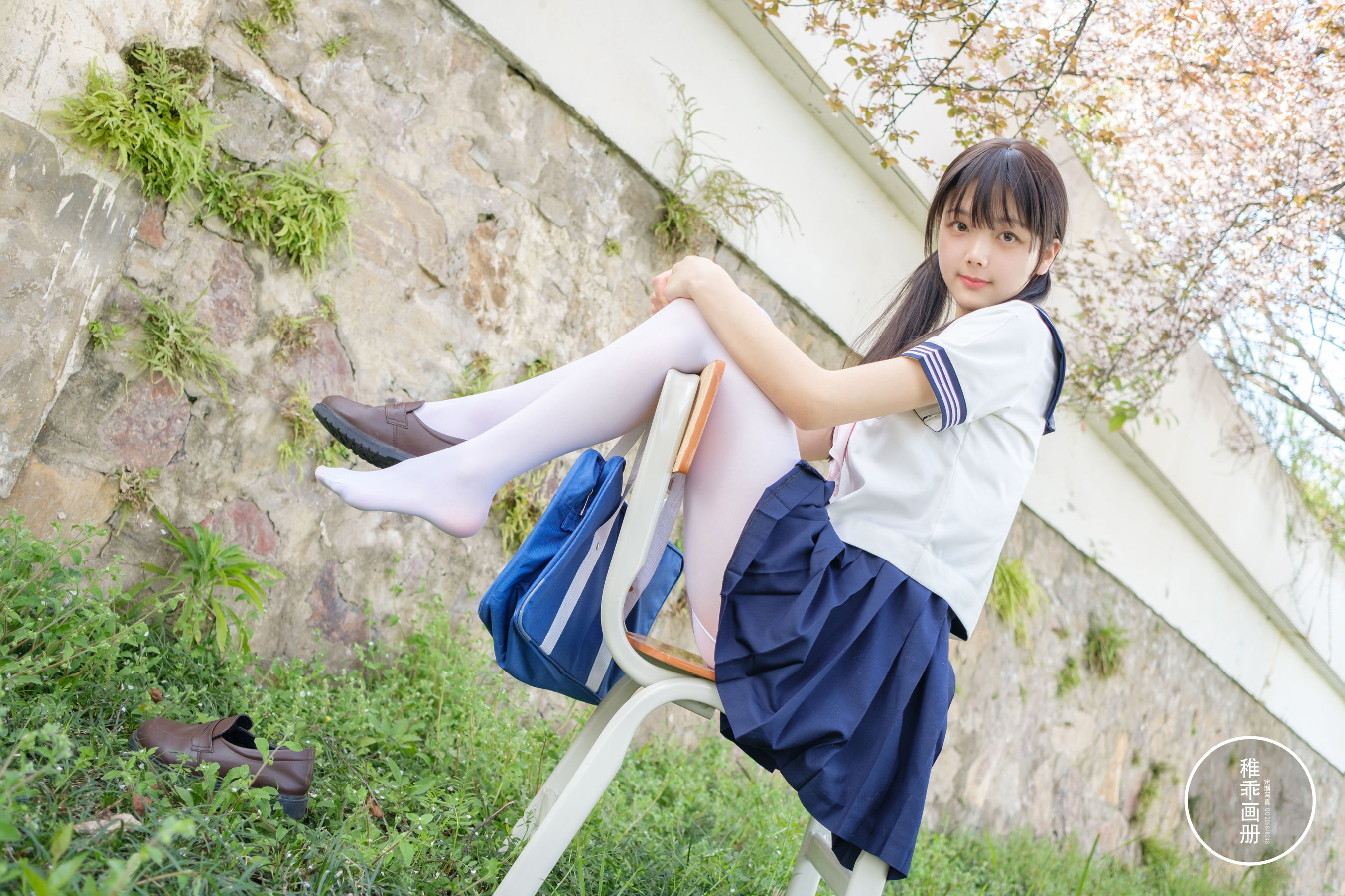 [福利COS] 柴系小乖(稚乖画册) - 夜夜 单车郊游（84P）