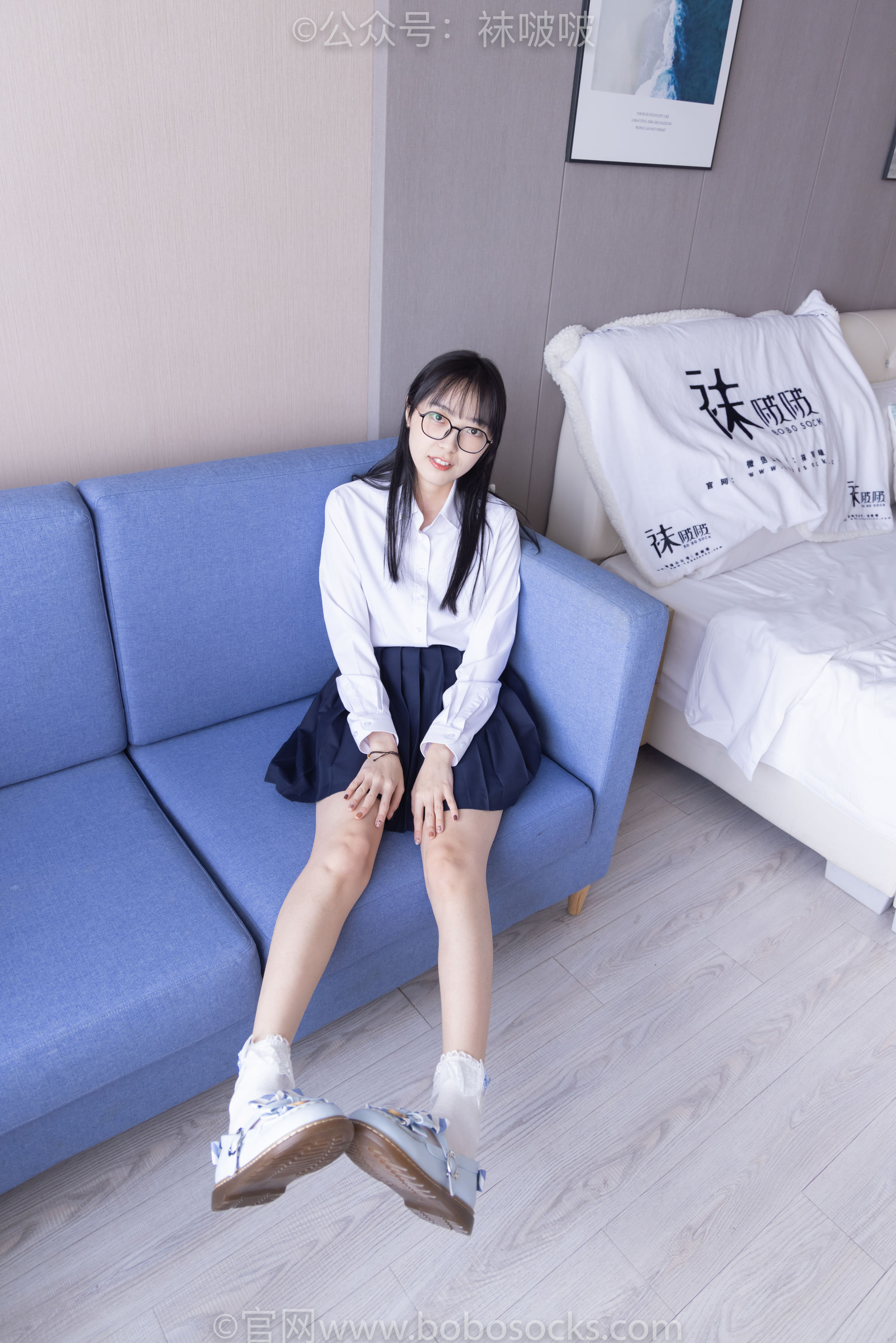 BoBoSocks袜啵啵 No.070 稚予-皮鞋、拖鞋、过膝袜、白棉袜（148P）